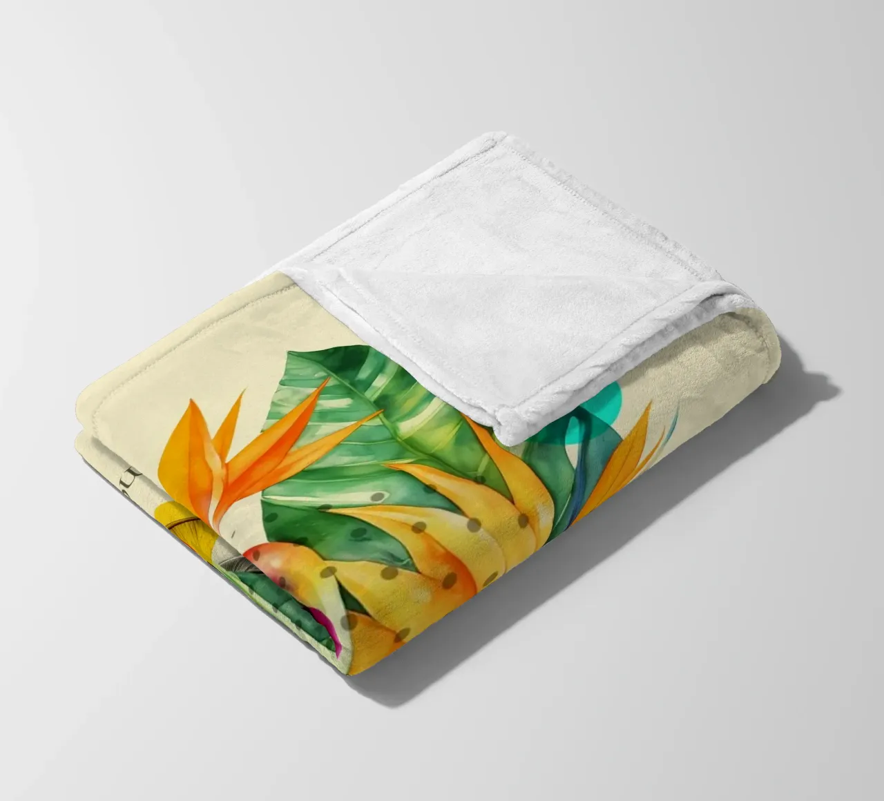 Tropical Pop: Summer Time Bloom coperta in pile da Indigo Rain