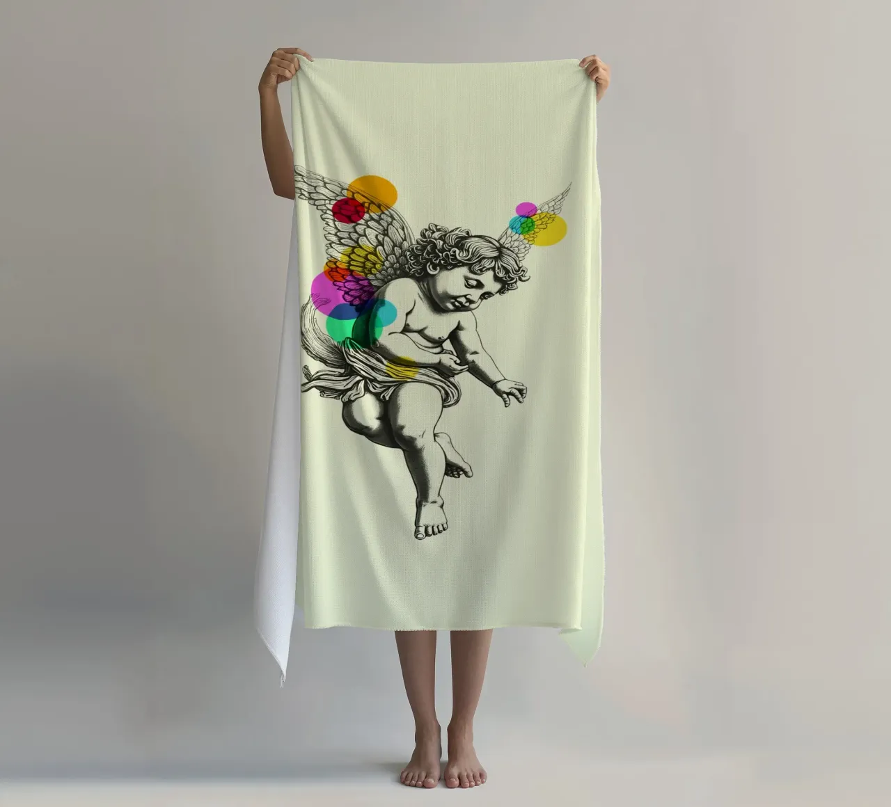 Celestial Contrast: Angel in Color telo mare da Indigo Rain