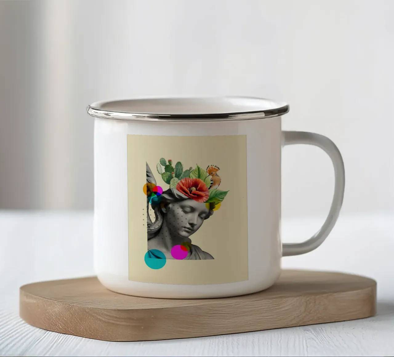 Botanical Muse tazza in smalto da Indigo Rain