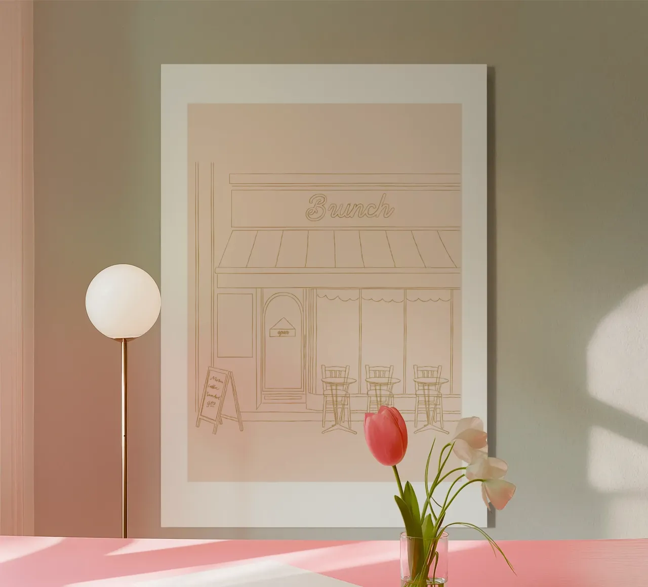 Brunching acrylic glass by Sunday Brunches