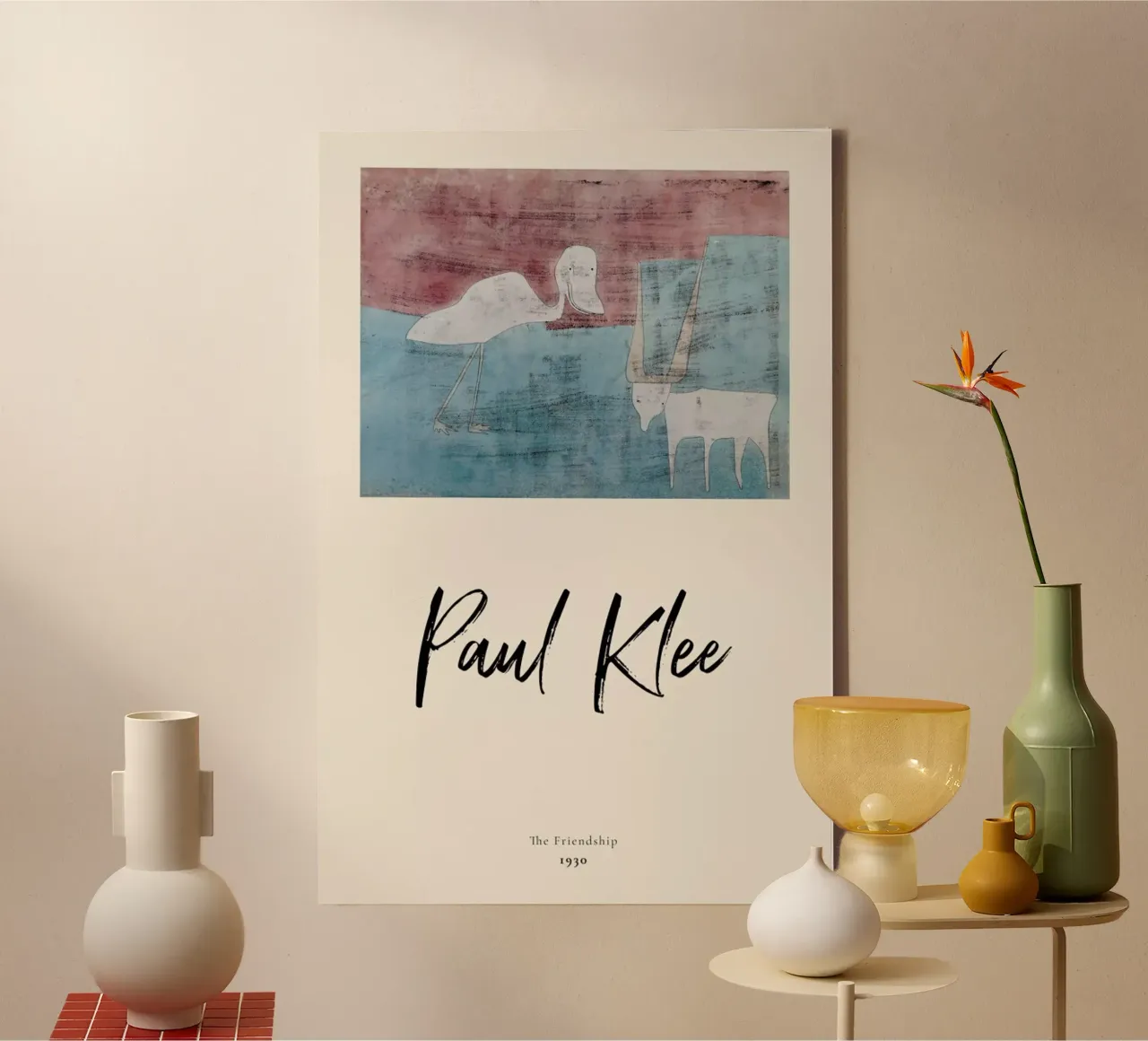 Klee - The Friendship canvas met Baklijst van ARTOTHEK