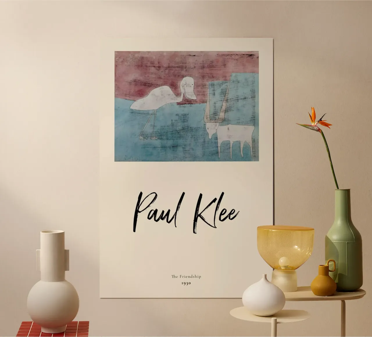 Klee - The Friendship poster con telaio in plastica da ARTOTHEK