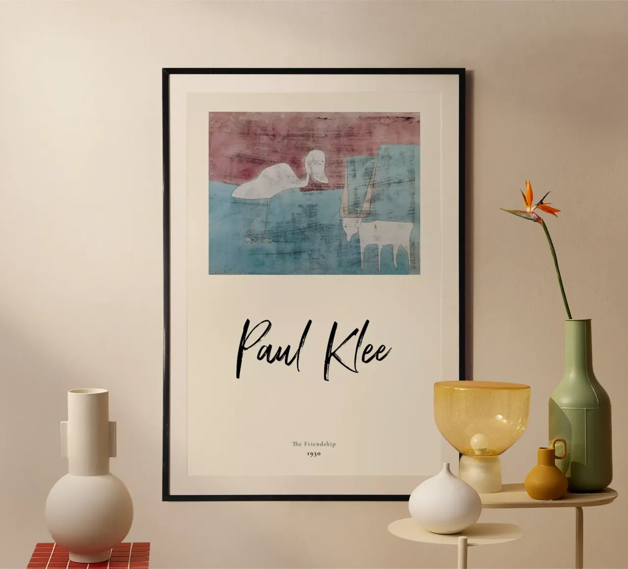 Klee - The Friendship poster con telaio in plastica da ARTOTHEK