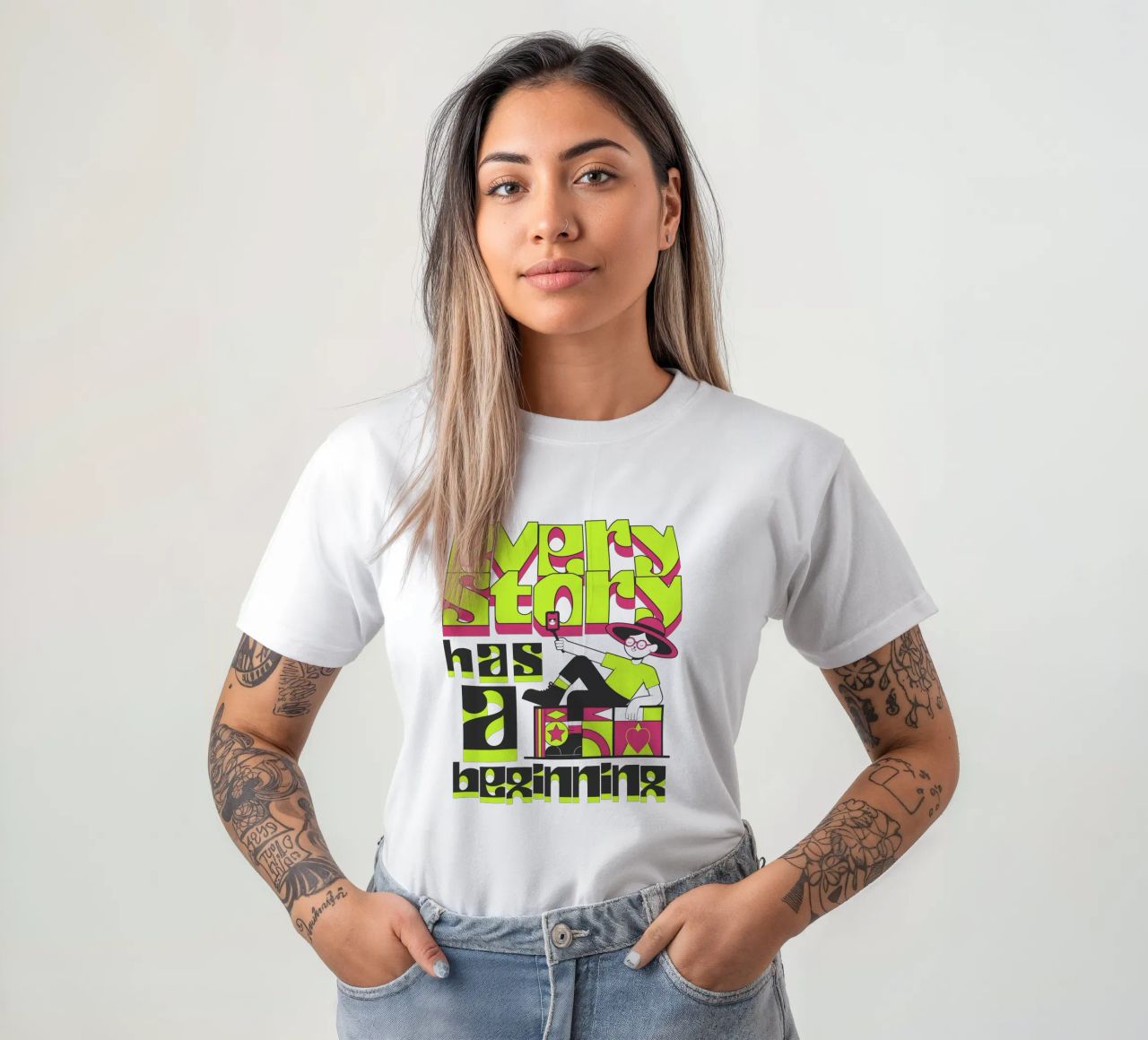 Every story has a beginning T-Shirt von artelevenstudio