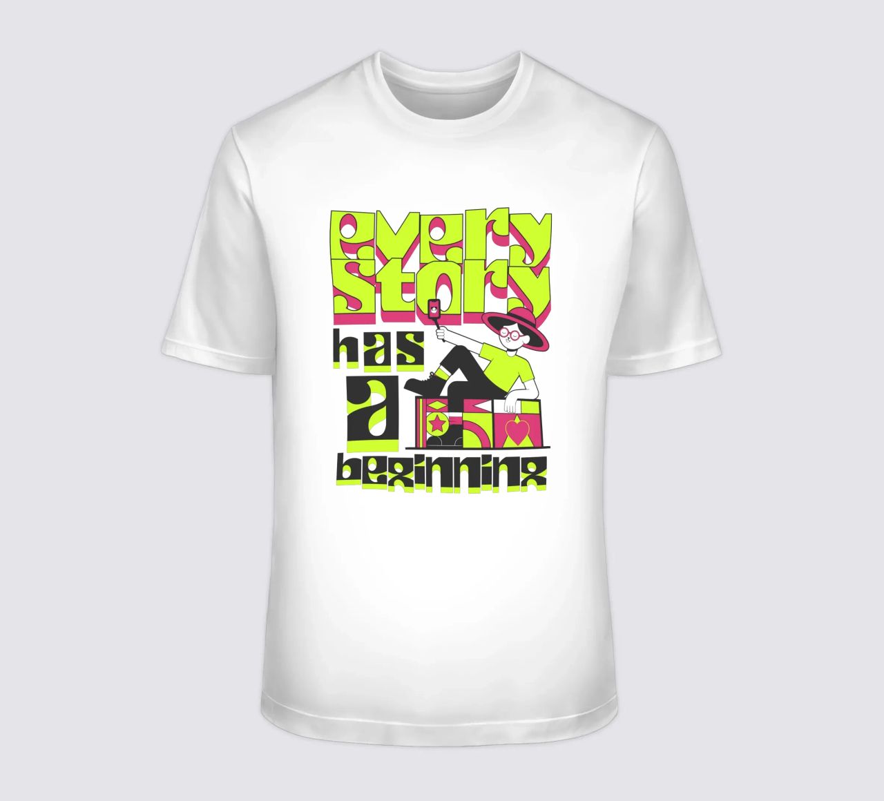 Every story has a beginning T-Shirt von artelevenstudio