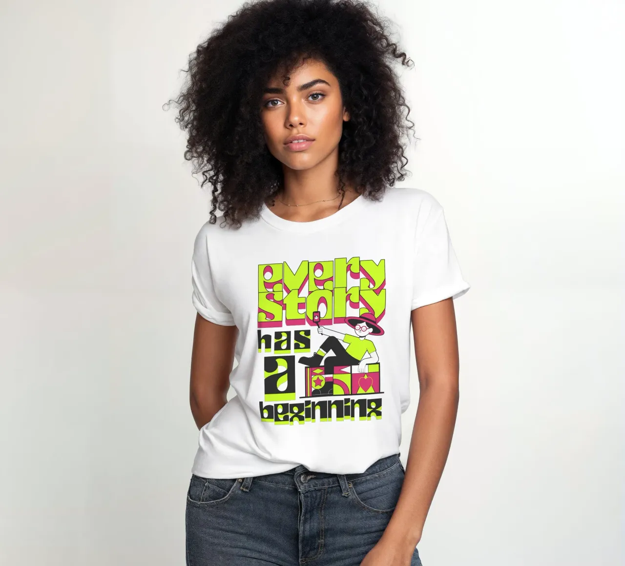 Every story has a beginning t-shirt ajusté pour femmes de artelevenstudio