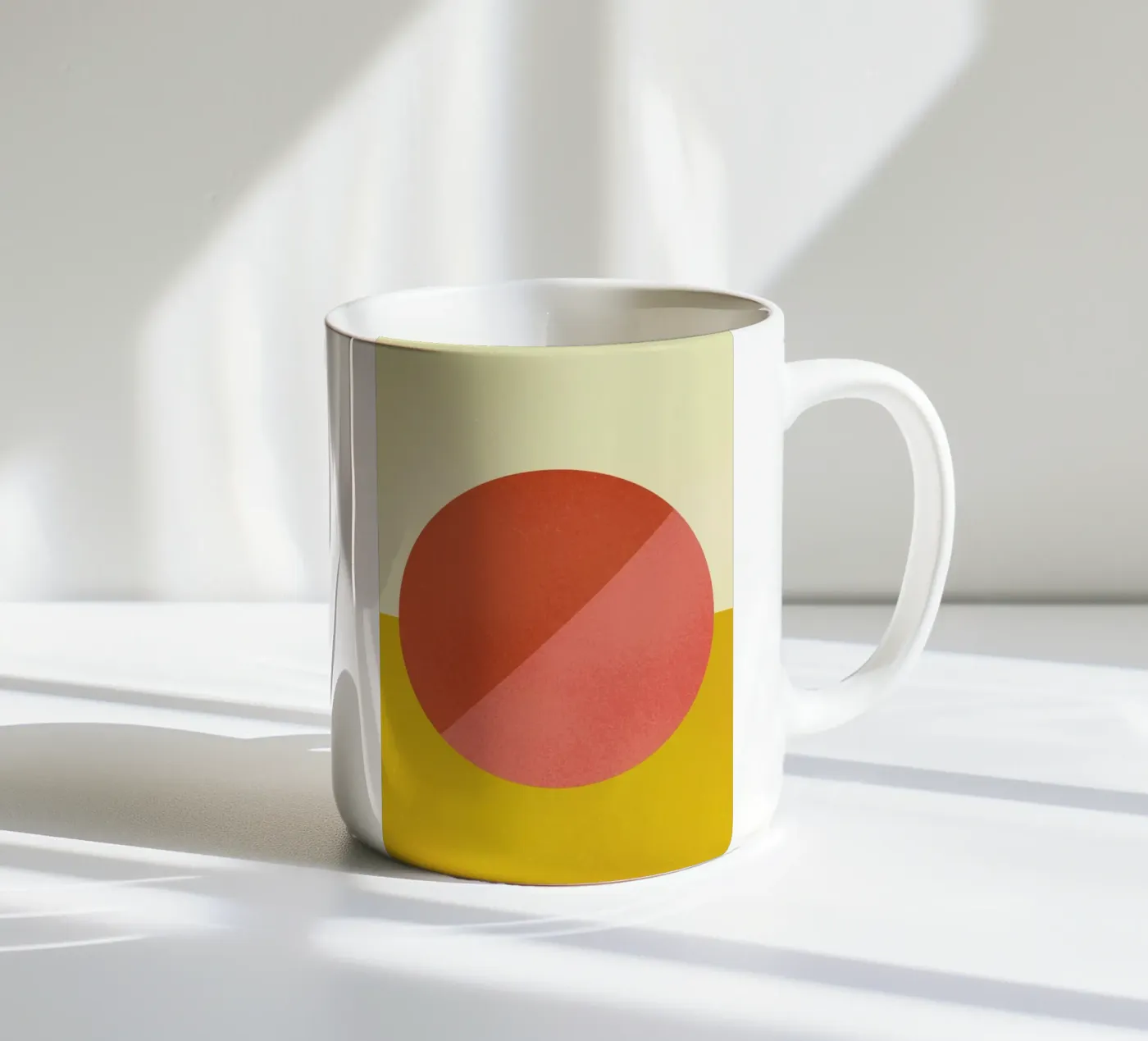 Halves keramische mok van daylight design studio