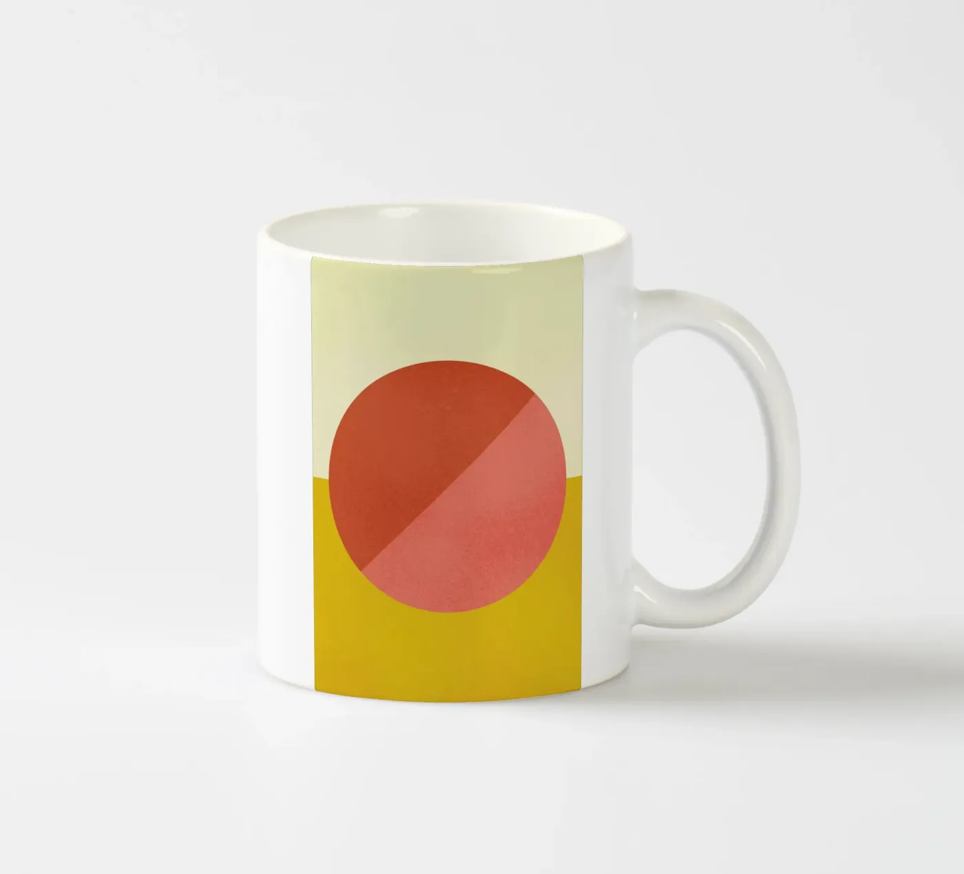 Halves keramische mok van daylight design studio