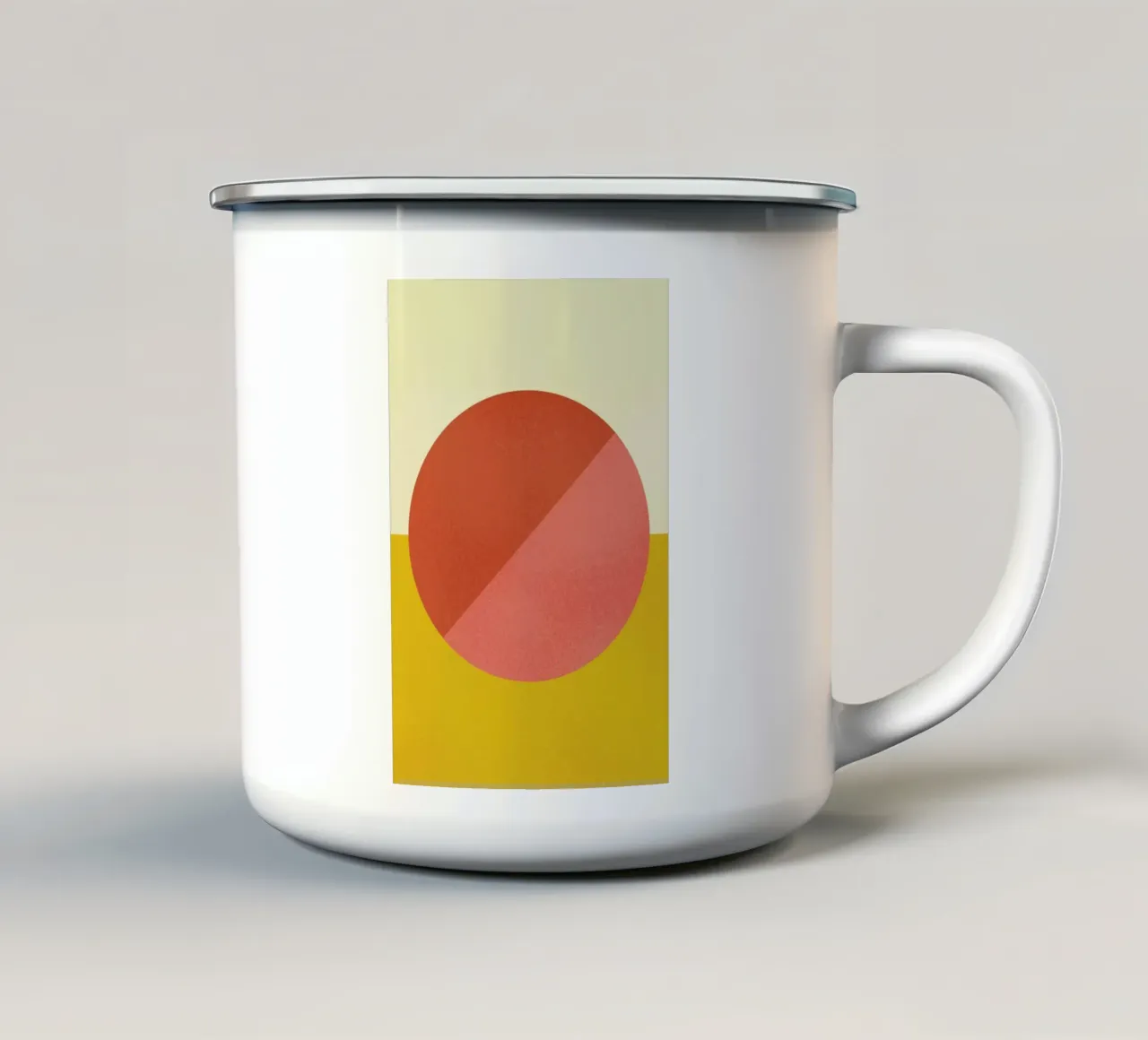 Halves tazza in smalto da daylight design studio