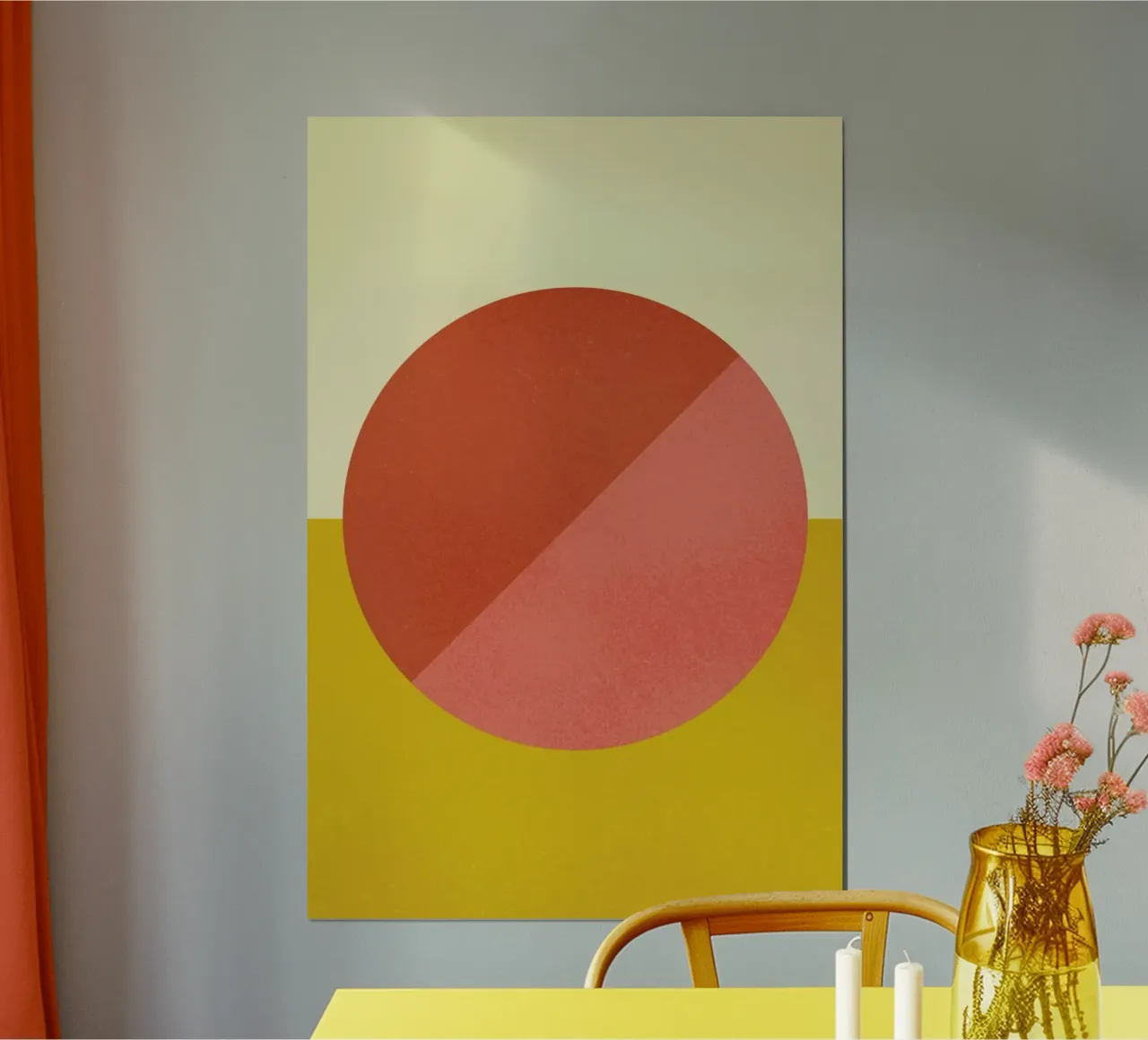 Halves poster con telaio in plastica da daylight design studio