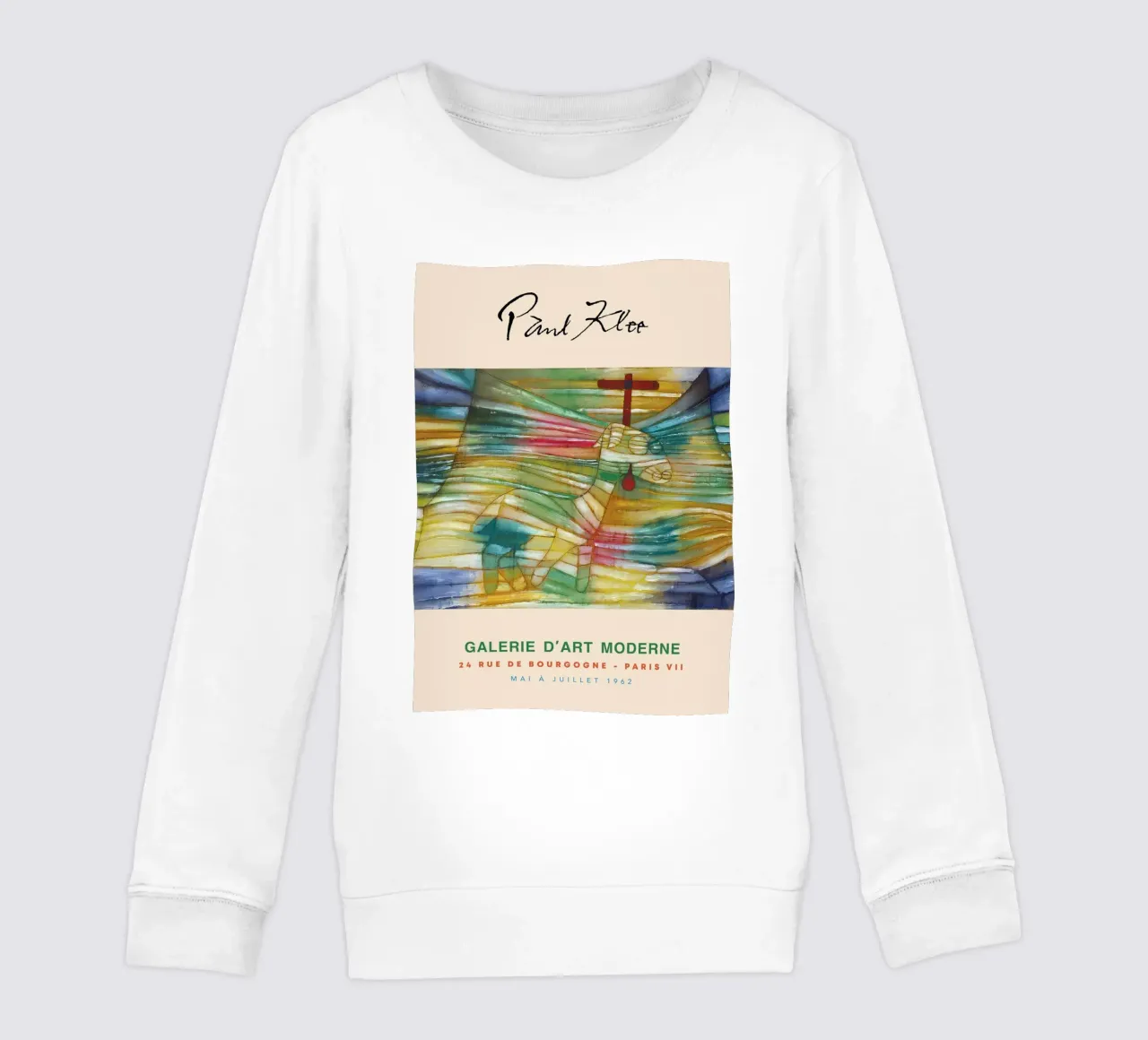 Paul Klee Lamb Abstract Art Print, Modern Art, Cubism kids sweatshirt by NorwesClub
