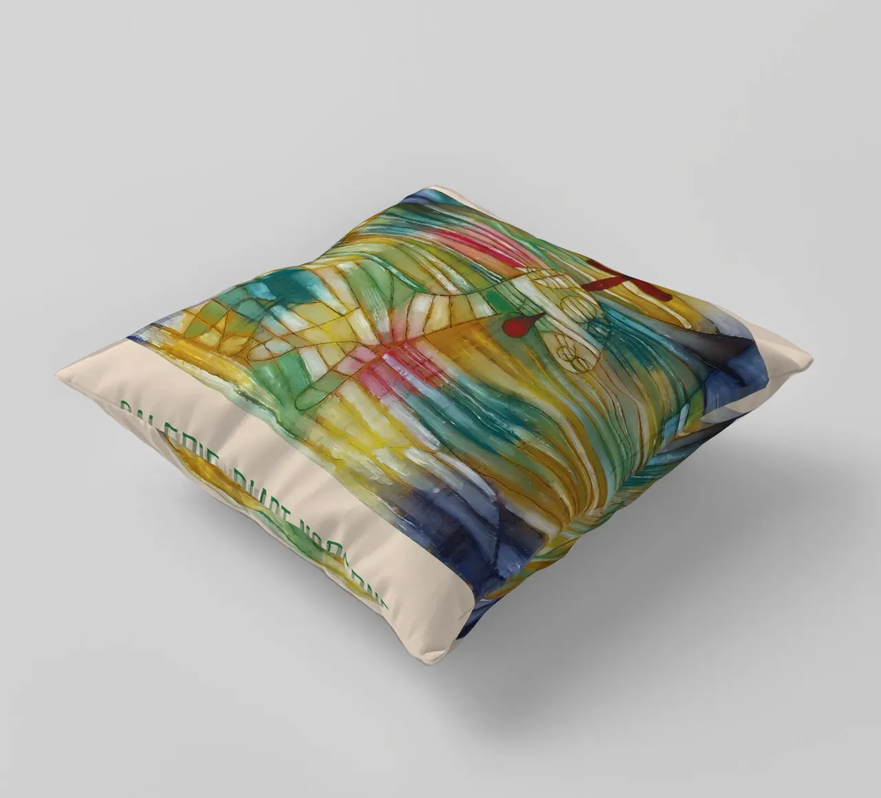 Paul Klee Lamb Abstract Art Print, Modern Art, Cubism decorative cushion by NorwesClub