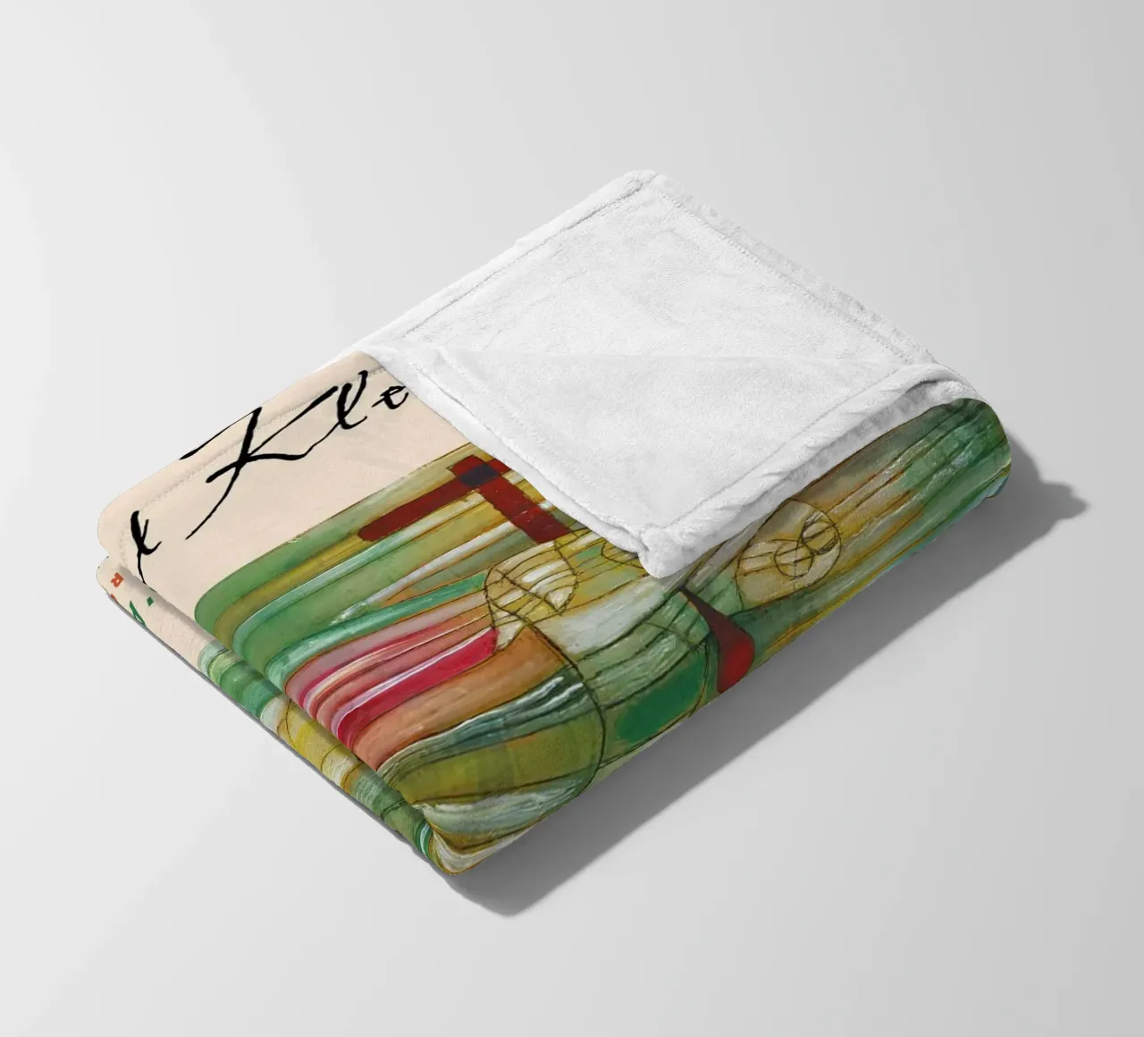 Paul Klee Lamb Abstract Art Print, Modern Art, Cubism fleece blanket by NorwesClub