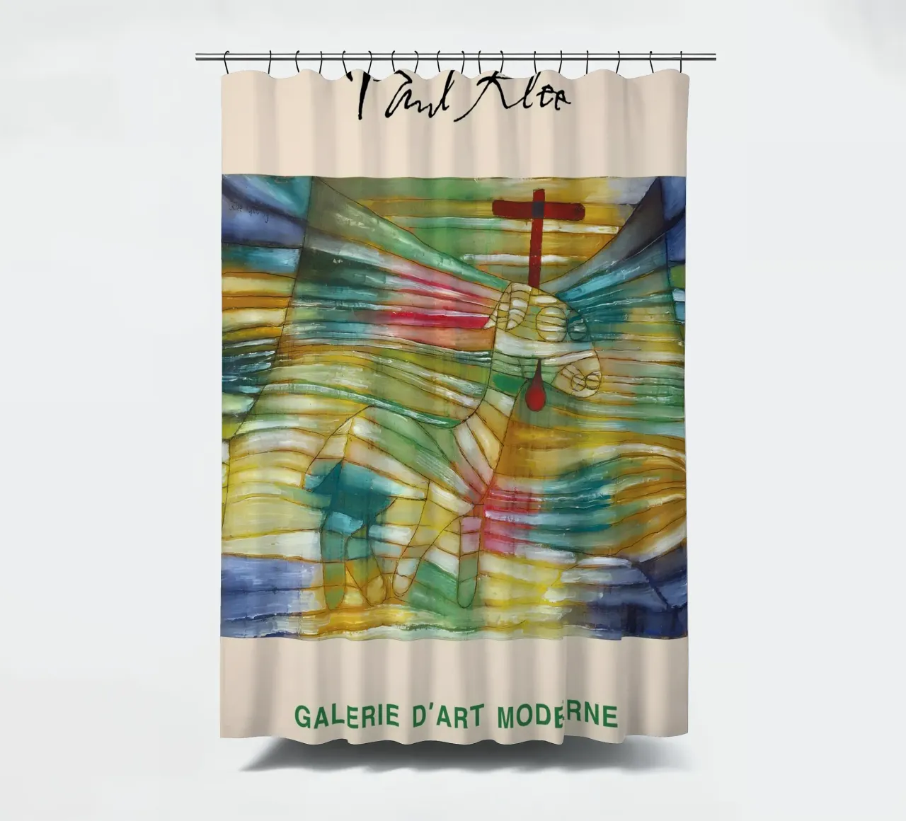 Paul Klee Lamb Abstract Art Print, Modern Art, Cubism shower curtain by NorwesClub