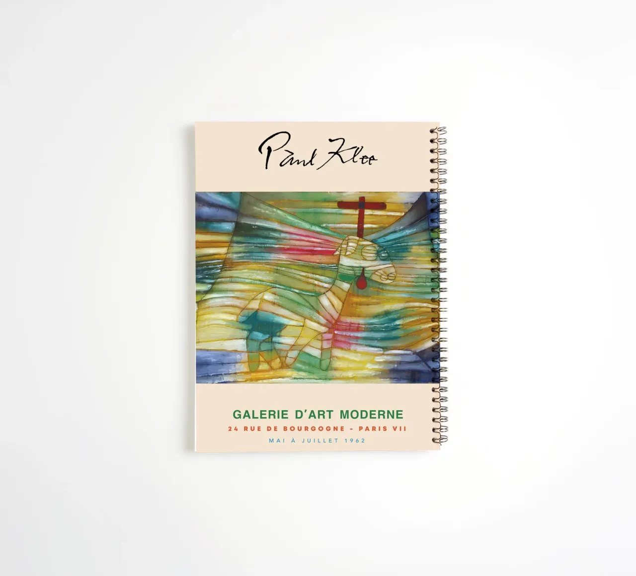 Paul Klee Lamb Abstract Art Print, Modern Art, Cubism spiral notebook by NorwesClub