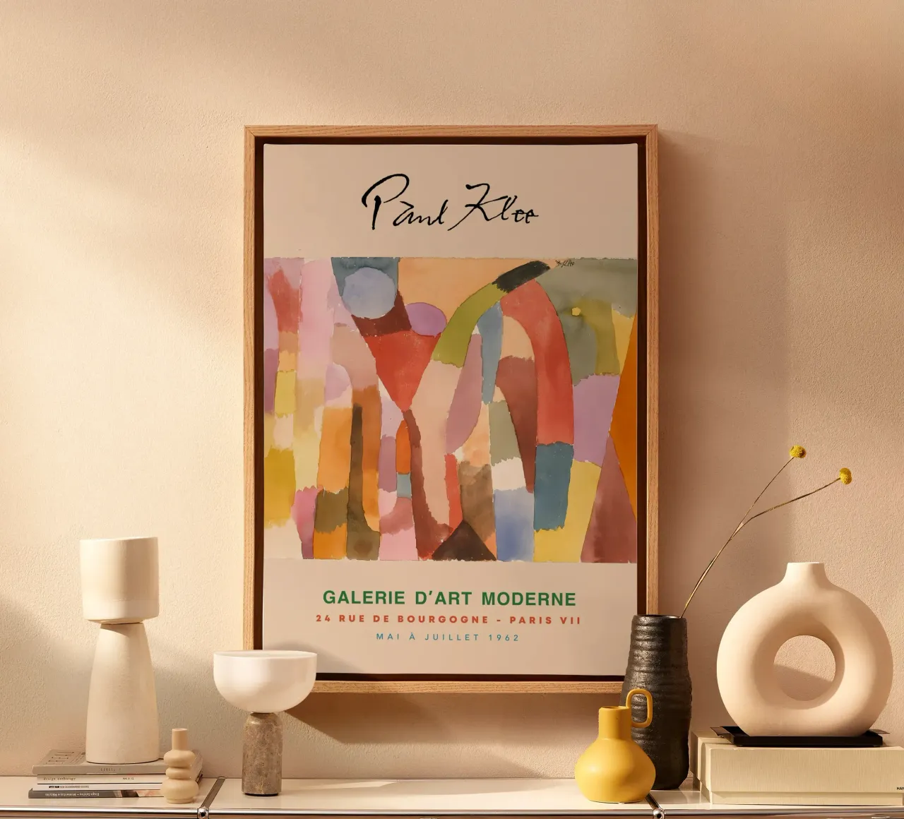 Paul Klee Vaulted Chambers Abstract Surreal Vintage Print canvas by NorwesClub