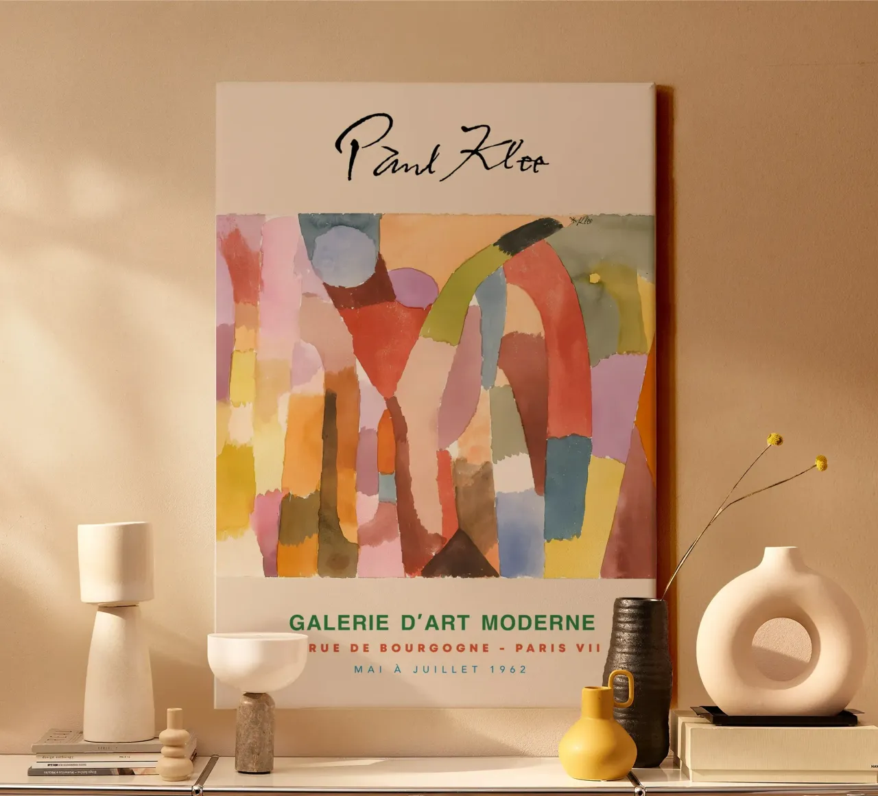 Paul Klee Vaulted Chambers Abstract Surreal Vintage Print canvas by NorwesClub