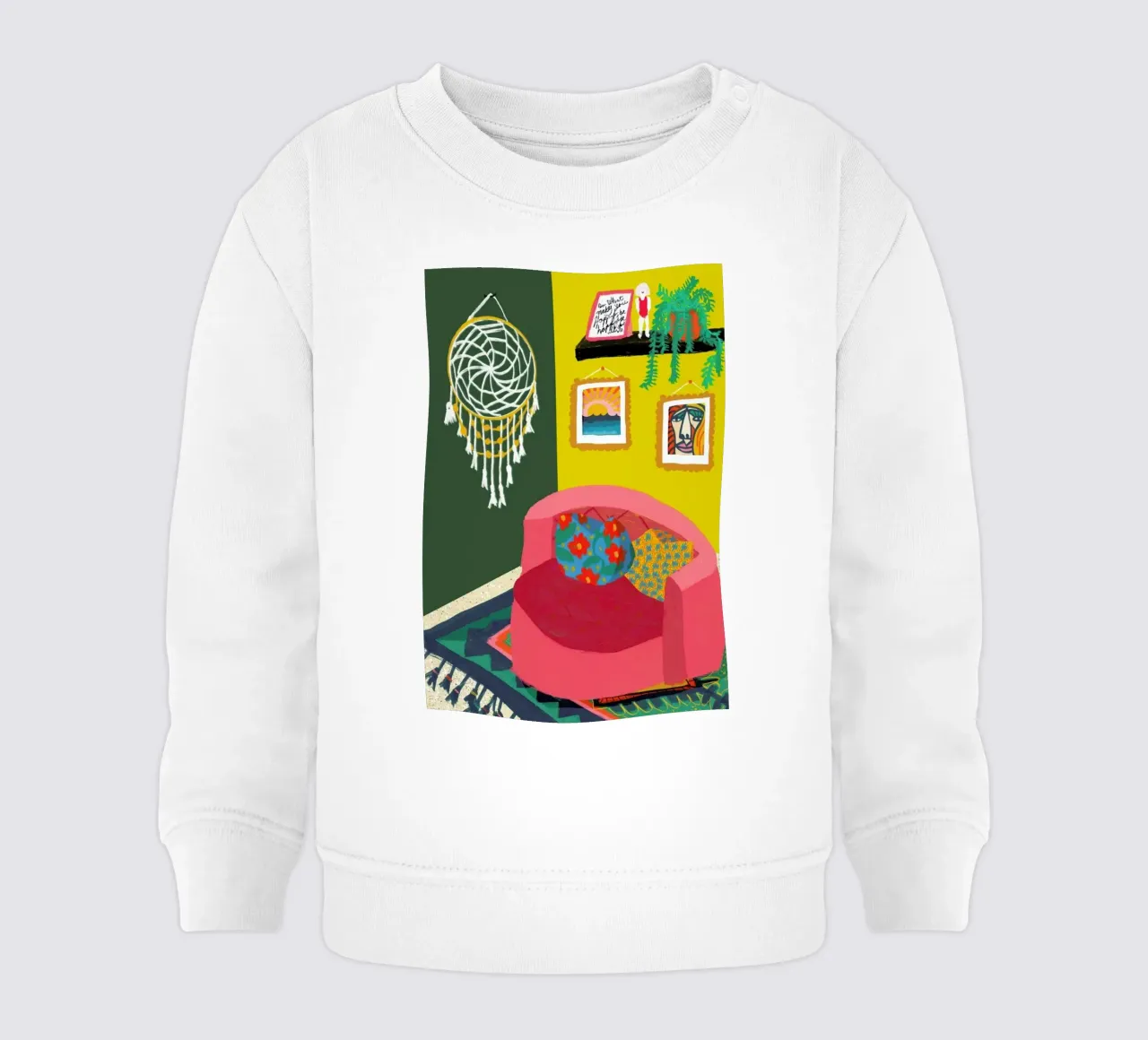 The Round Couch baby sweatshirt van Maria Kritzas