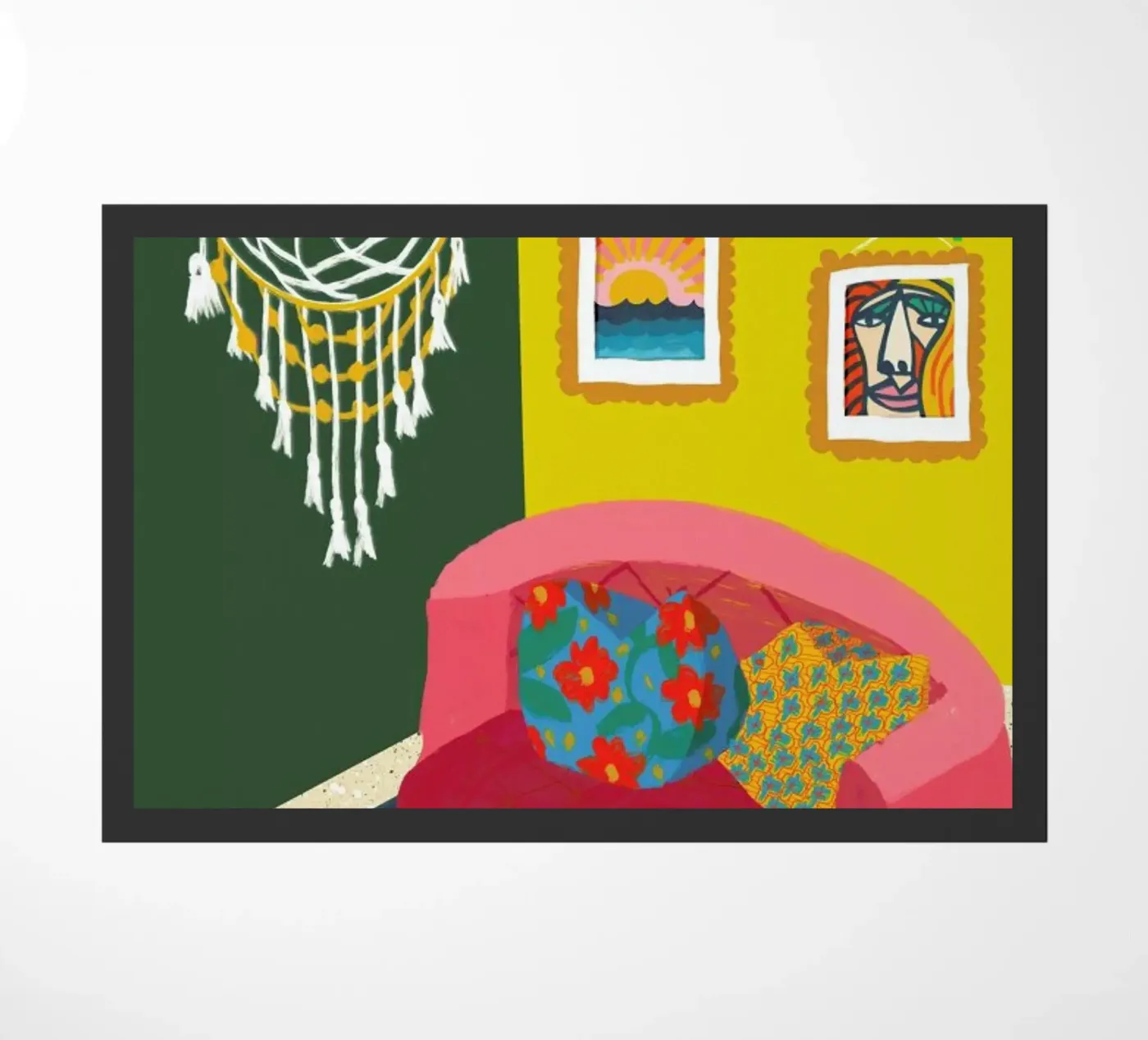 The Round Couch deurmat van Maria Kritzas