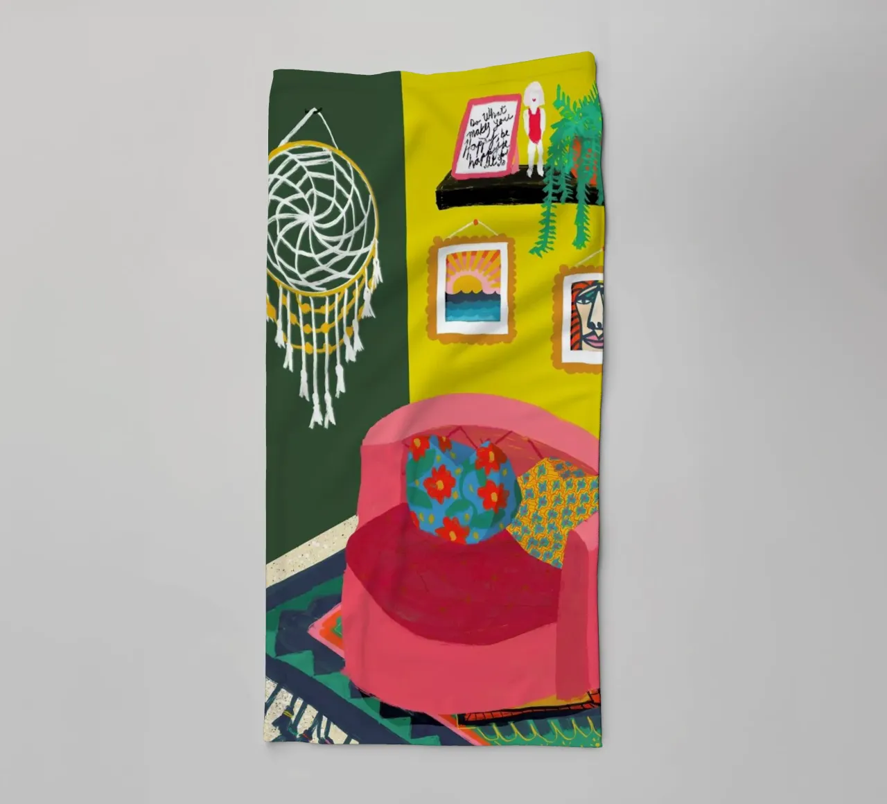 The Round Couch asciugamano da bagno da Maria Kritzas