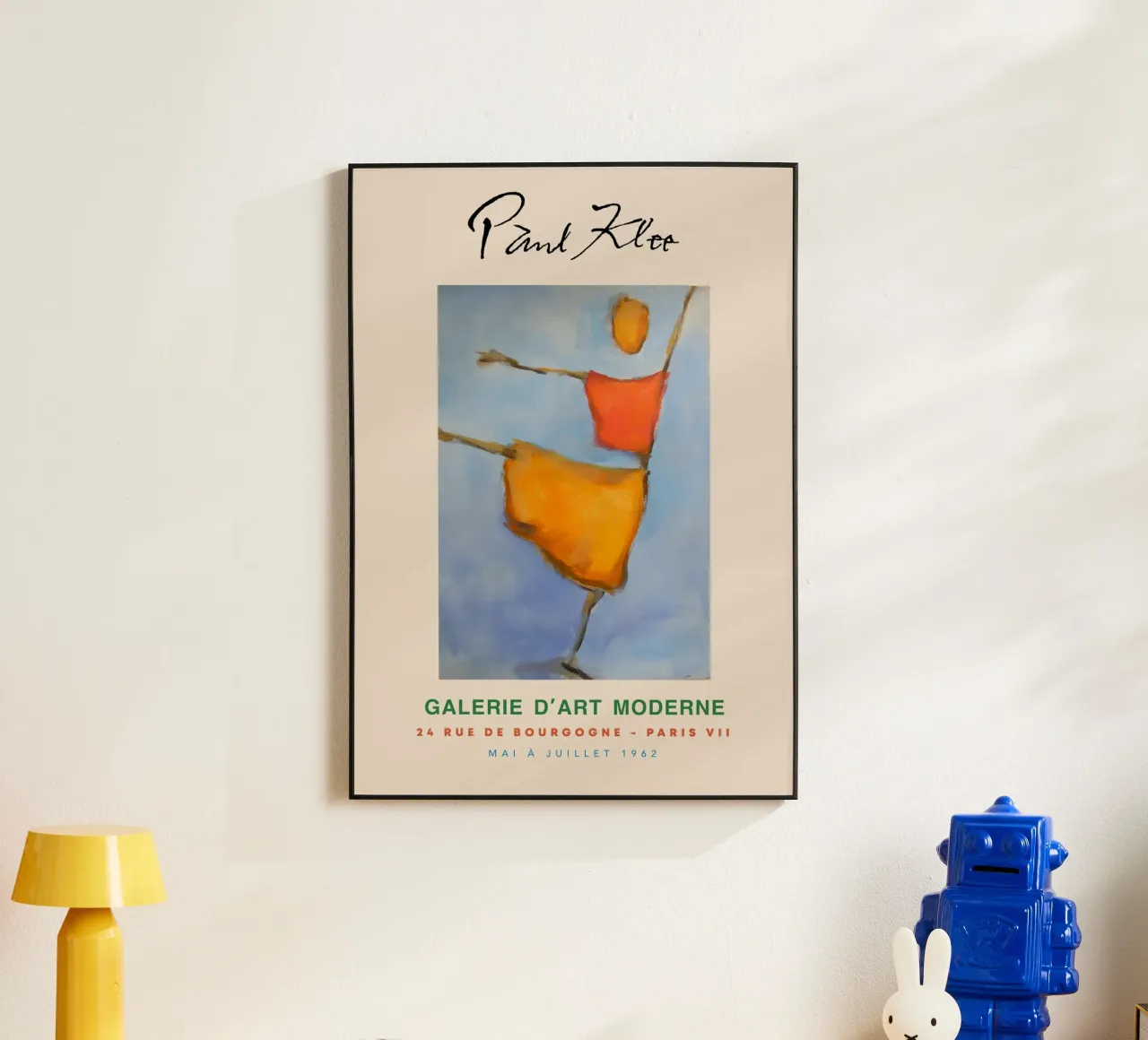 Paul Klee Scarecrows Abstract Expressionist Vintage Print alu-dibond by NorwesClub