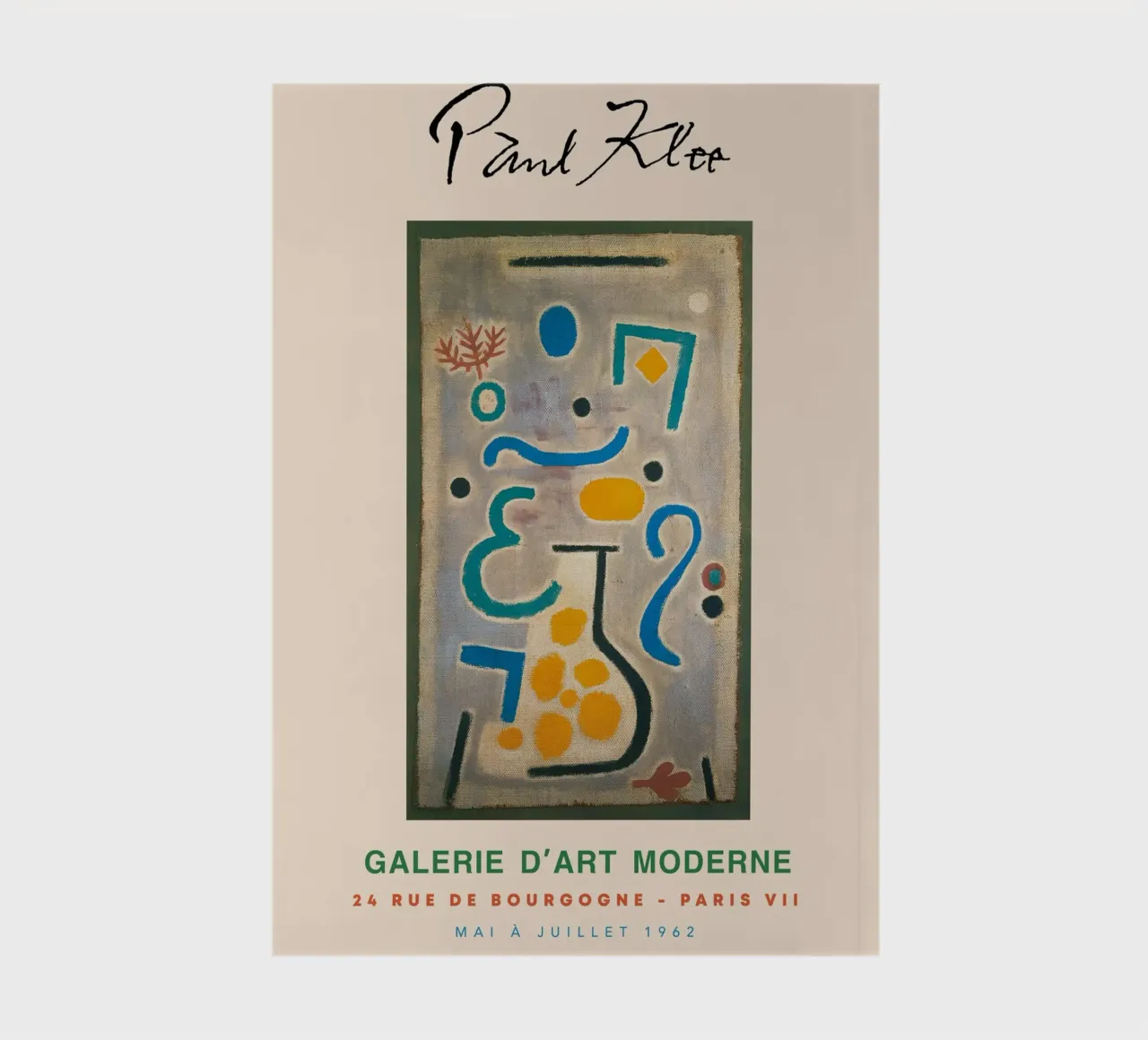 Paul Klee The Vase Abstract Still Life Vintage Gallery notebook by NorwesClub