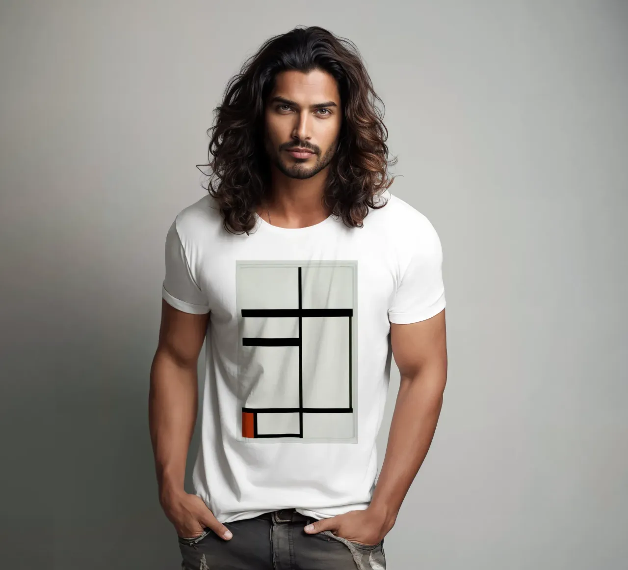 Mondrian - Composition with Red, Black and White t-shirt da ARTOTHEK