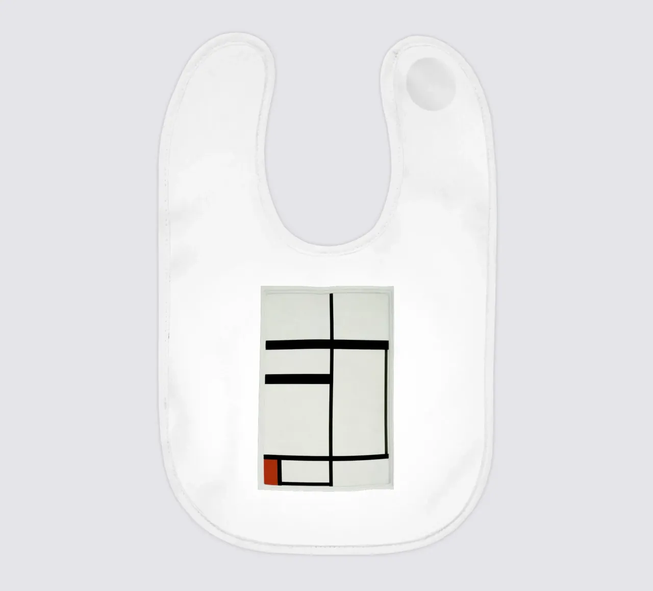 Mondrian - Composition with Red, Black and White babero de ARTOTHEK
