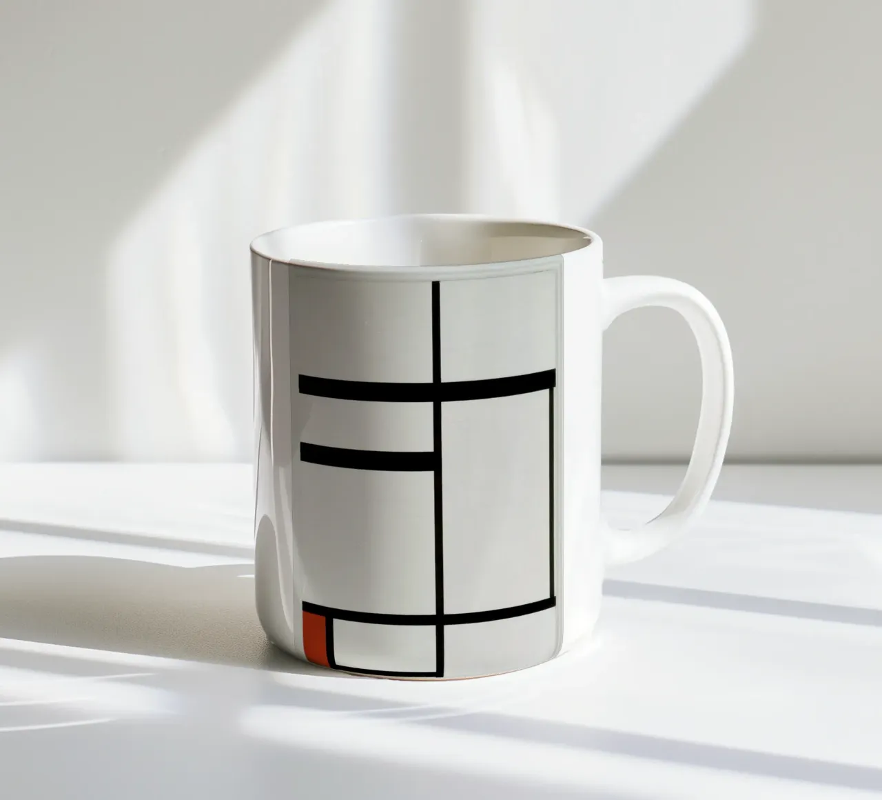 Mondrian - Composition with Red, Black and White Keramik Tasse von ARTOTHEK