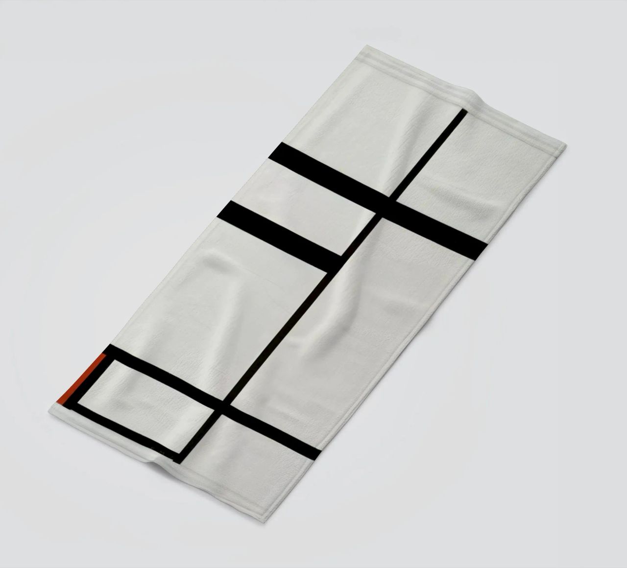 Mondrian - Composition with Red, Black and White telo mare da ARTOTHEK