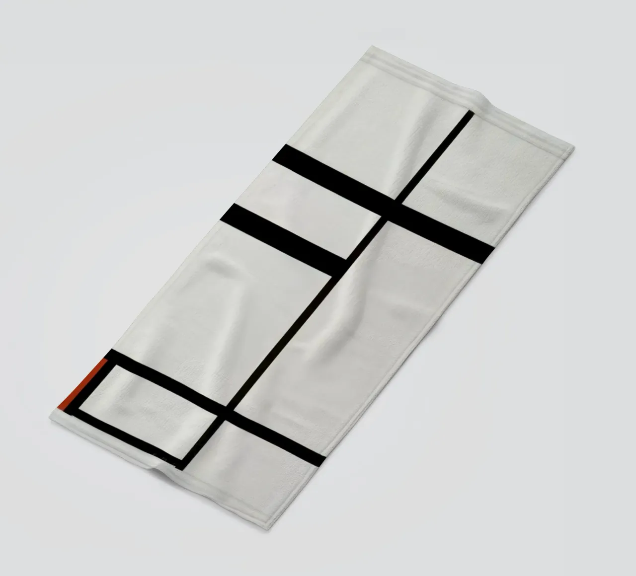 Mondrian - Composition with Red, Black and White toalla de playa de ARTOTHEK