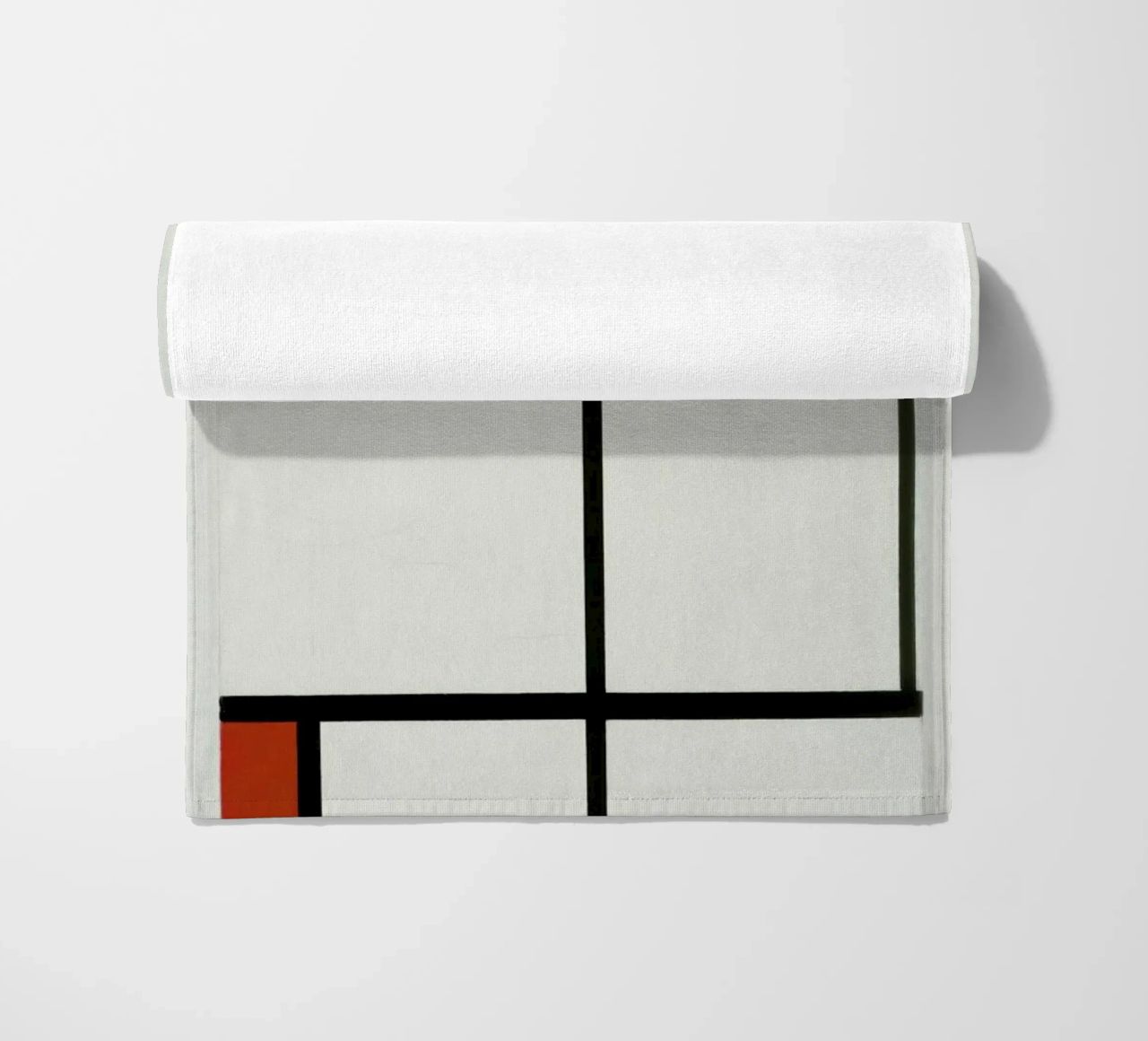 Mondrian - Composition with Red, Black and White telo mare da ARTOTHEK