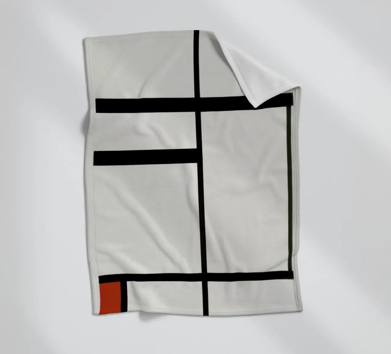 Mondrian - Composition with Red, Black and White coperta in pile da ARTOTHEK