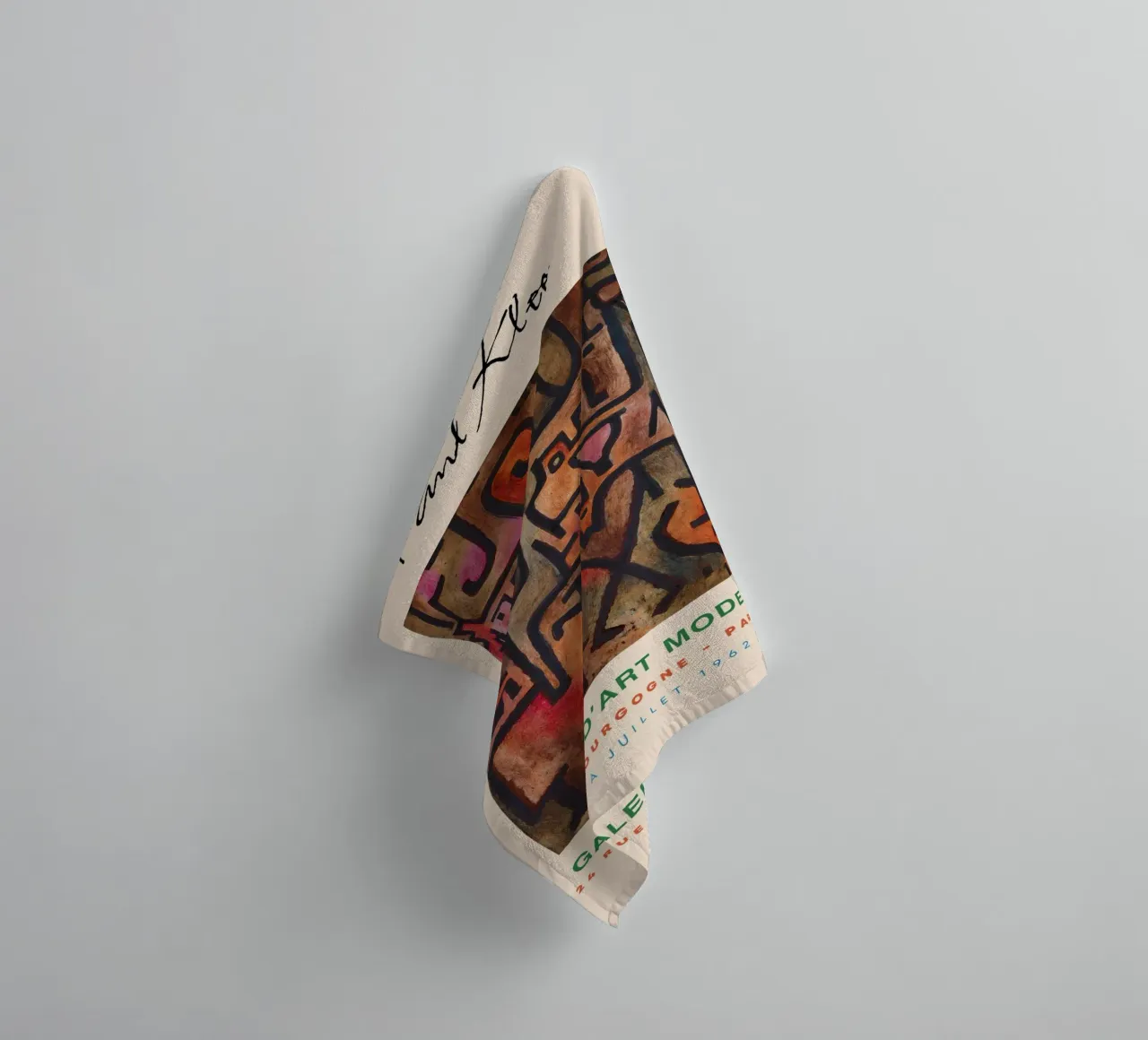 Paul Klee Forest Witches Abstract Primitive Vintage Print towel by NorwesClub