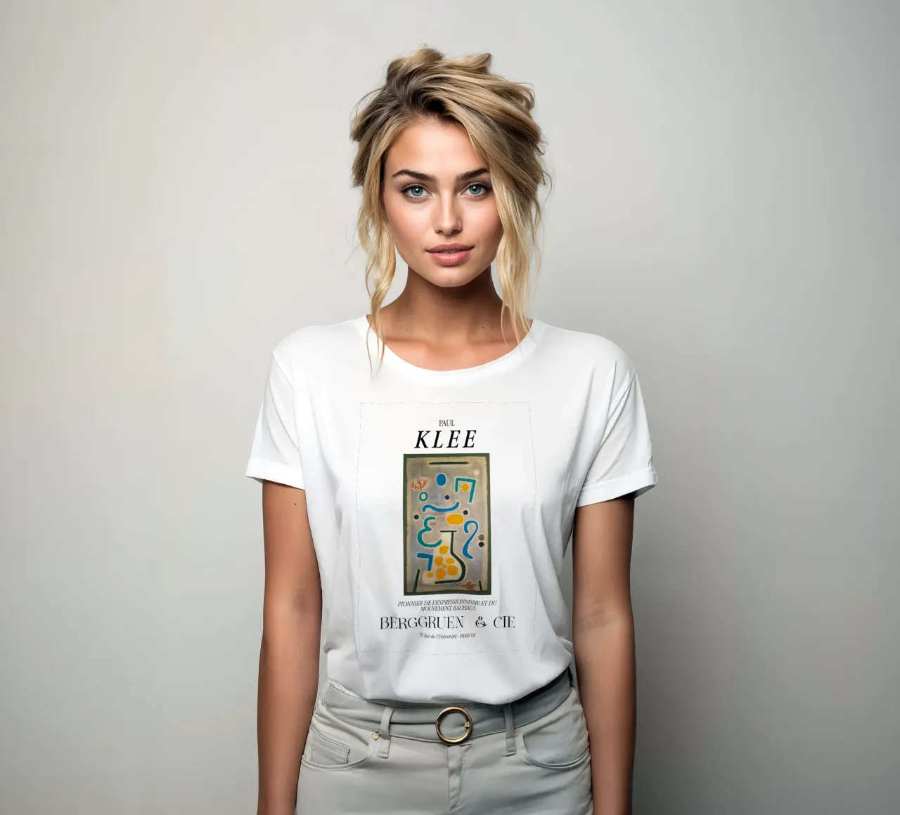 Paul Klee Il vaso Espressionismo Bauhaus Stampa Berggruen t-shirt da donna da NorwesClub