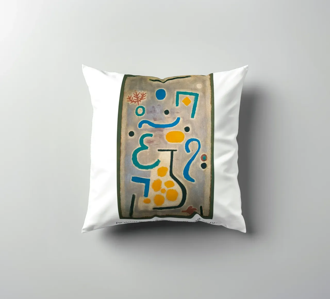Paul Klee The Vase Expressionism Bauhaus Berggruen Print decorative cushion by NorwesClub