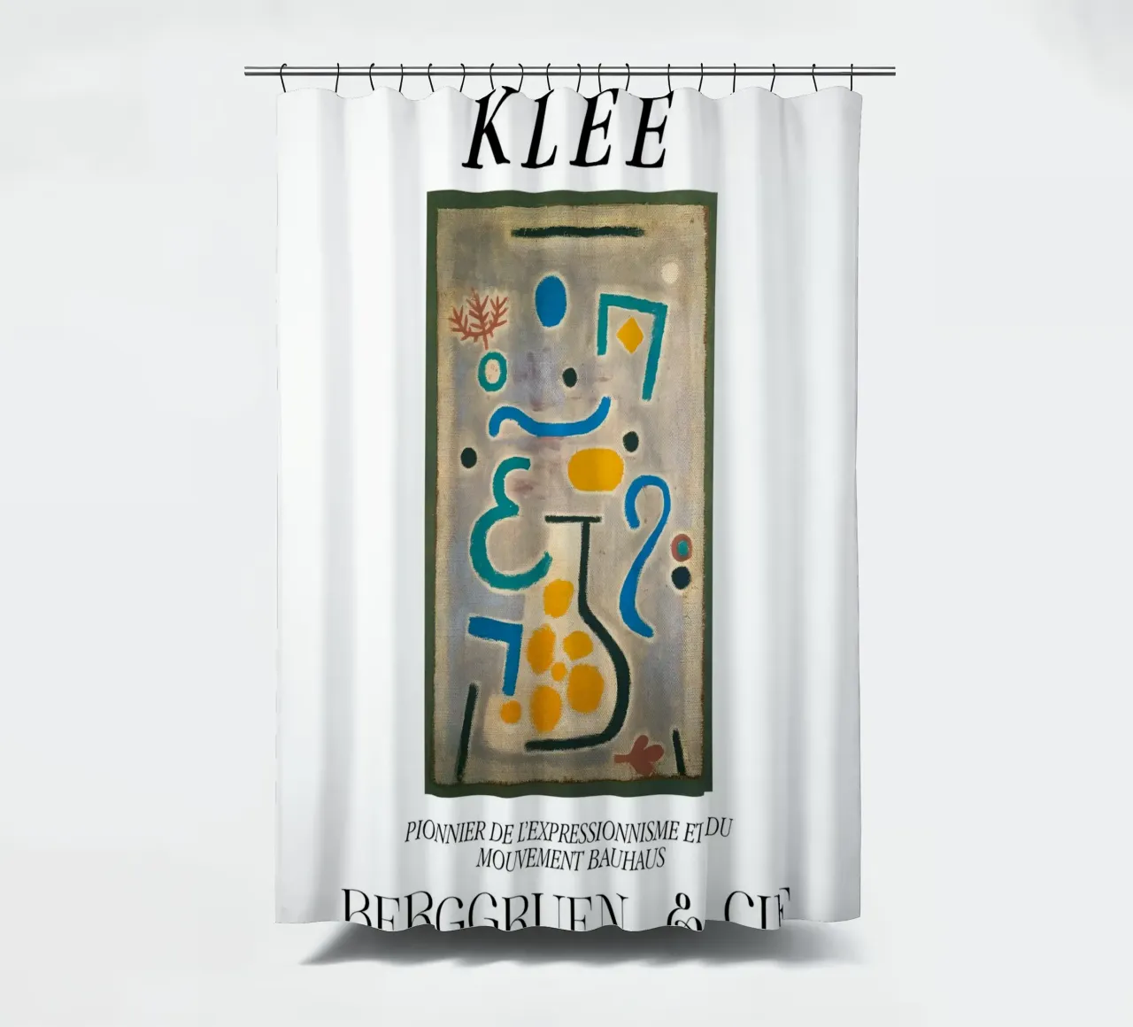 Paul Klee The Vase Expressionism Bauhaus Berggruen Print Duschvorhang von NorwesClub