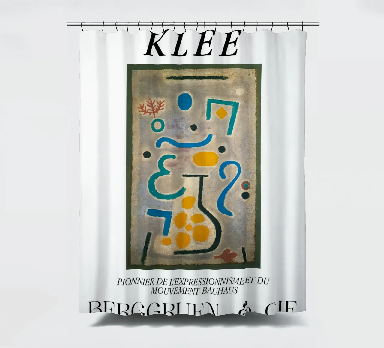 Paul Klee The Vase Expressionism Bauhaus Berggruen Print Duschvorhang von NorwesClub