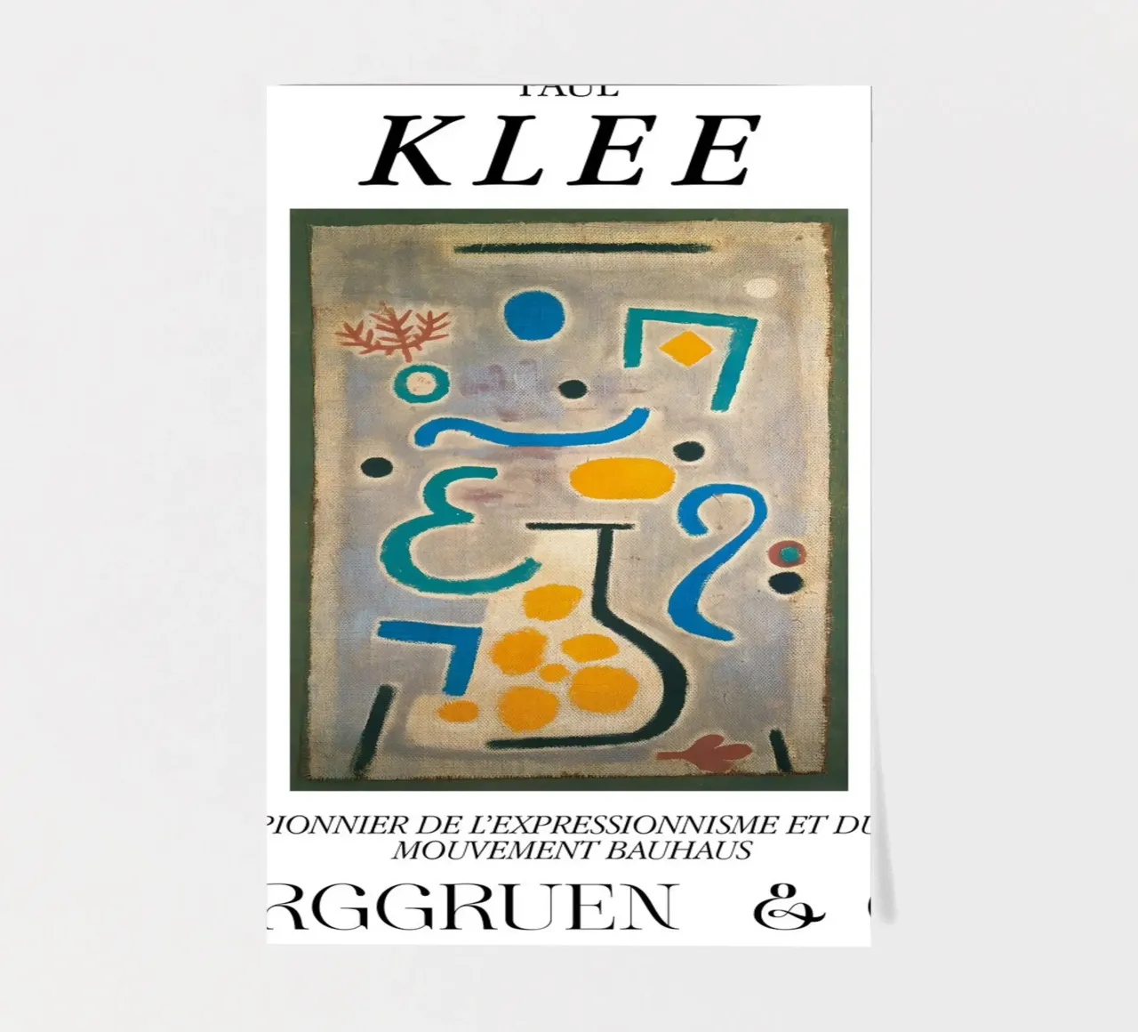 Paul Klee The Vase Expressionism Bauhaus Berggruen Print Stickerbogen von NorwesClub