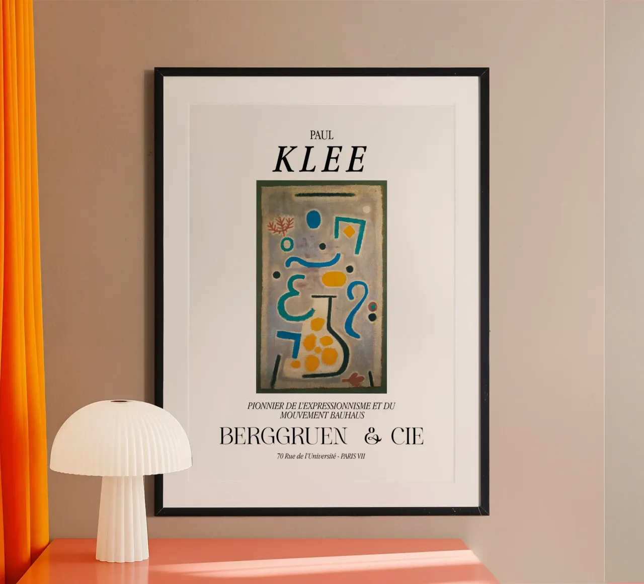 Paul Klee De vaas Expressionisme Bauhaus Berggruen Print hahnemühle van NorwesClub