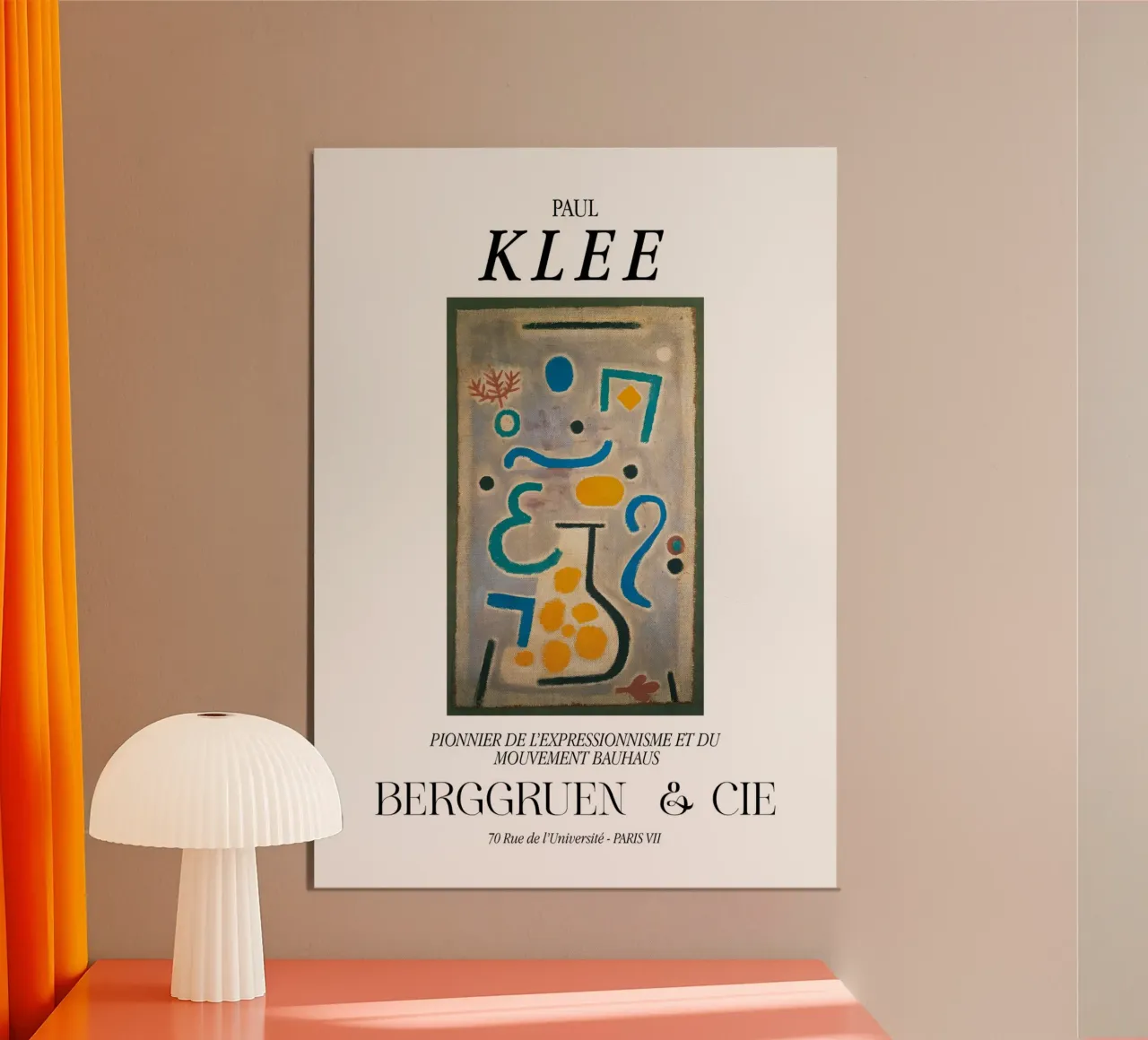 Paul Klee De vaas Expressionisme Bauhaus Berggruen Print hahnemühle van NorwesClub