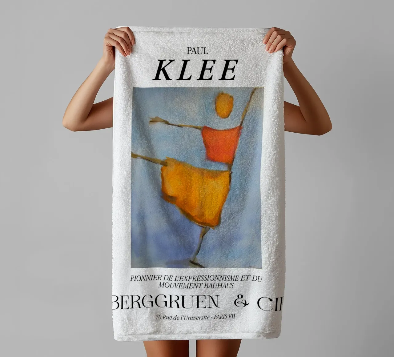 Paul Klee Spaventapasseri Espressionismo Bauhaus Berggruen asciugamano da bagno da NorwesClub