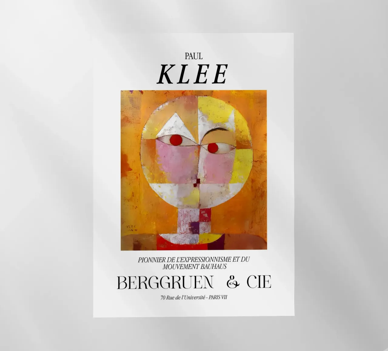 Paul Klee Senecio Expressionisme Bauhaus Berggruen Print backlit folie van NorwesClub
