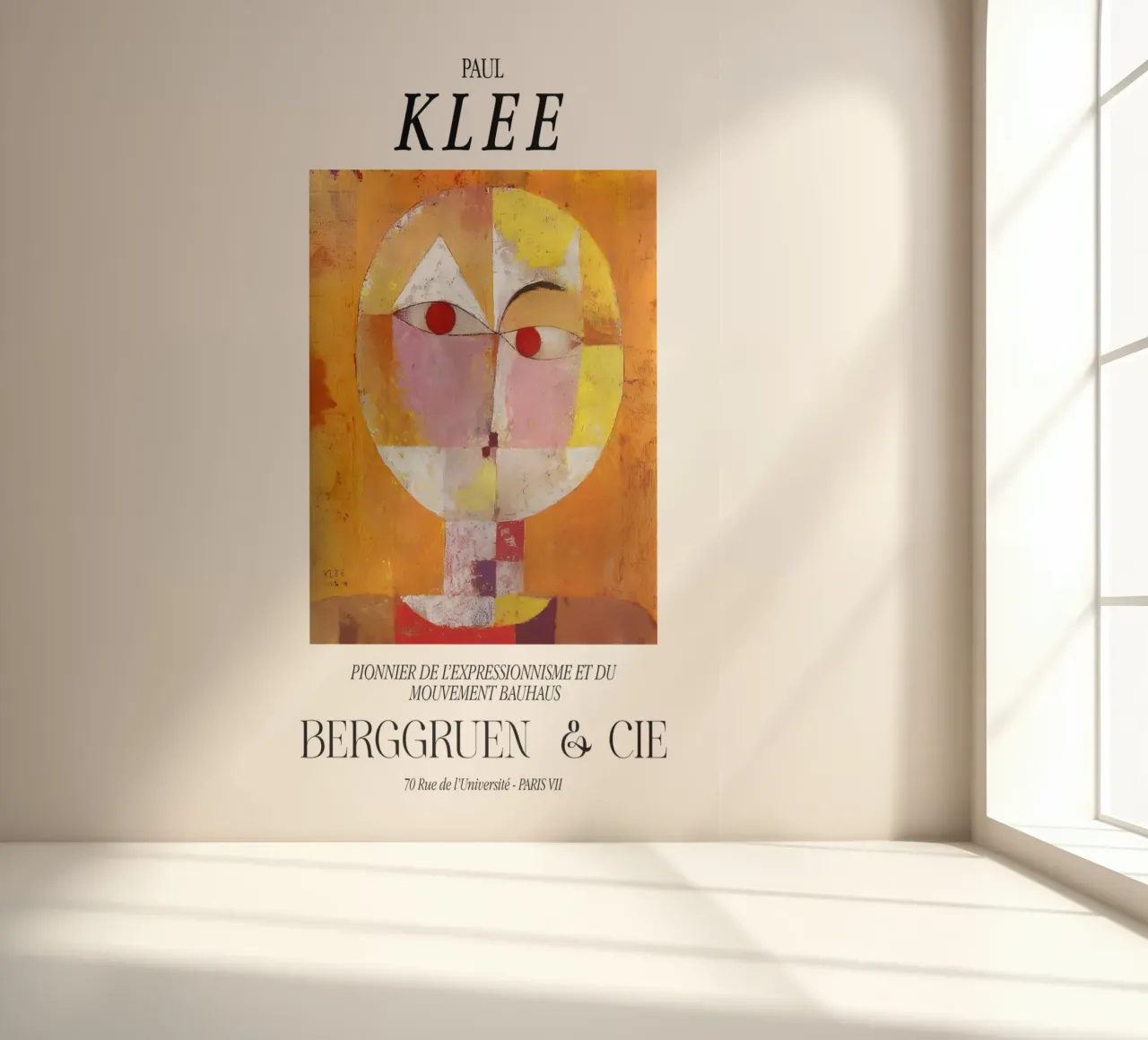 Paul Klee Senecio Expressionism Bauhaus Berggruen Print Fototapete von NorwesClub
