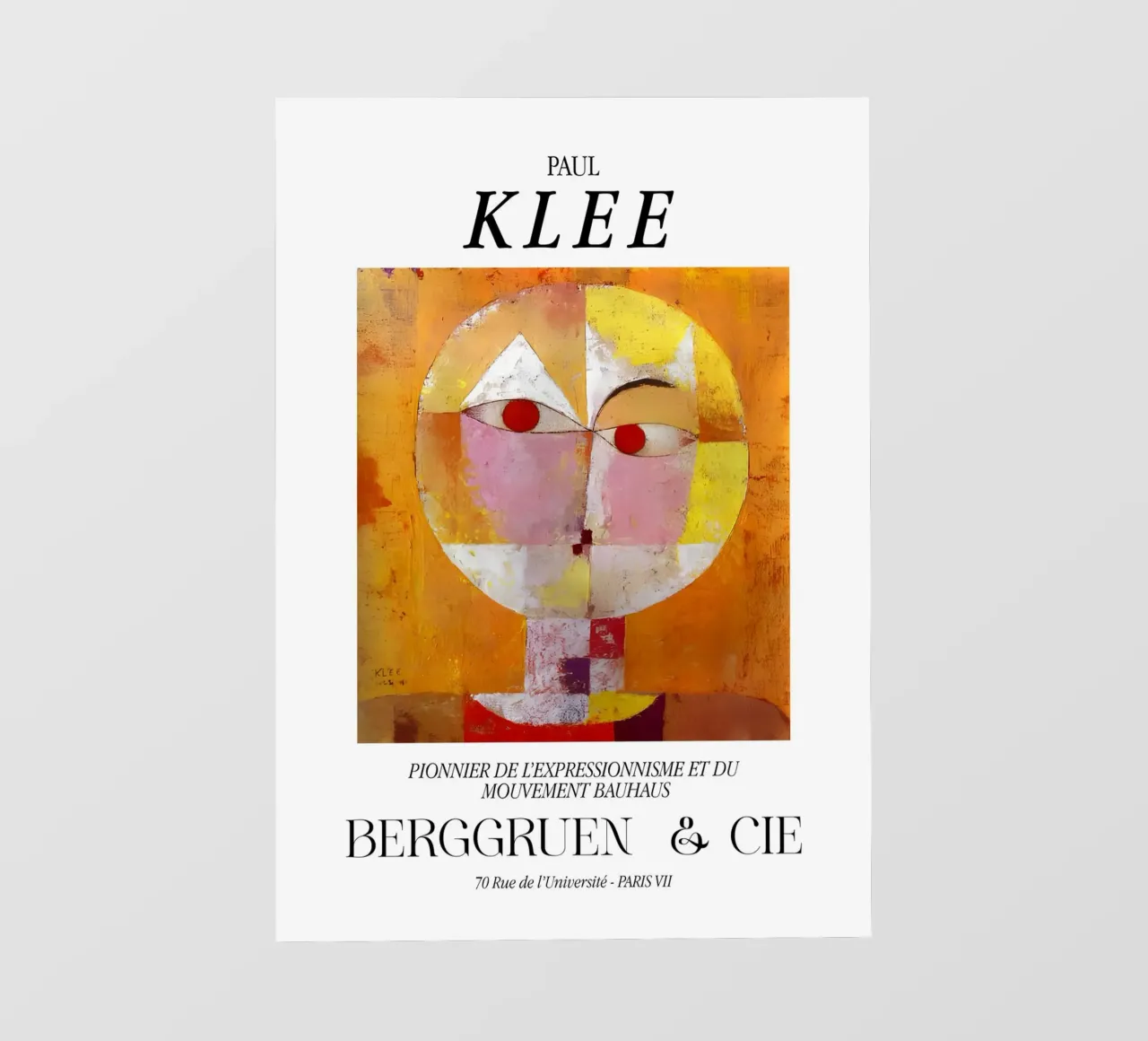 Paul Klee Senecio Espressionismo Bauhaus Berggruen Stampa telo in pvc da NorwesClub