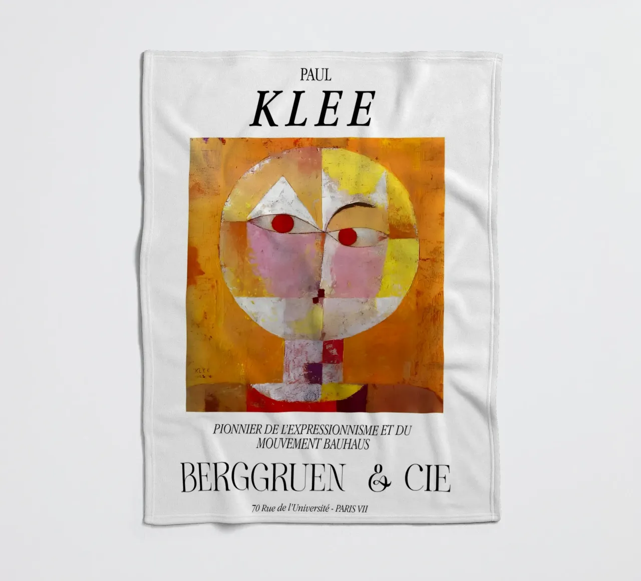 Paul Klee Senecio Expressionism Bauhaus Berggruen Print Fleecedecke von NorwesClub