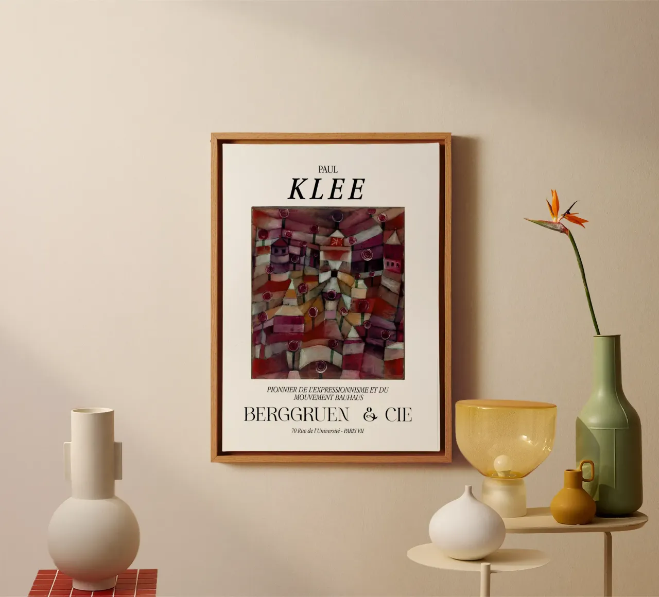 Paul Klee rozentuin expressionisme Bauhaus Berggruen canvas van NorwesClub