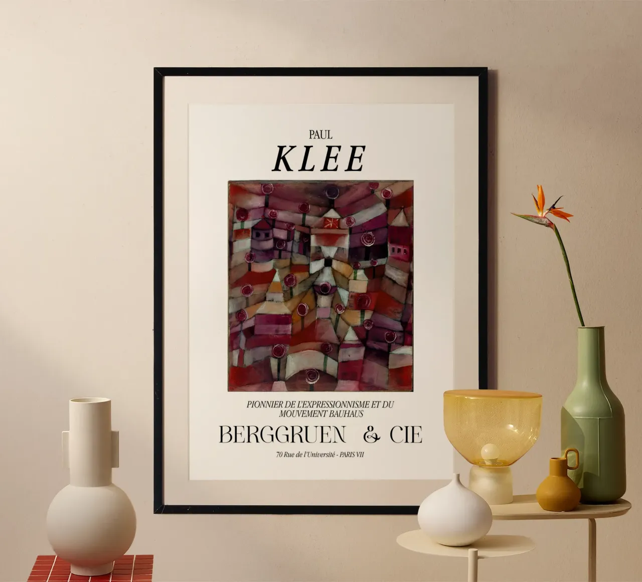 Paul Klee rozentuin expressionisme Bauhaus Berggruen poster van NorwesClub
