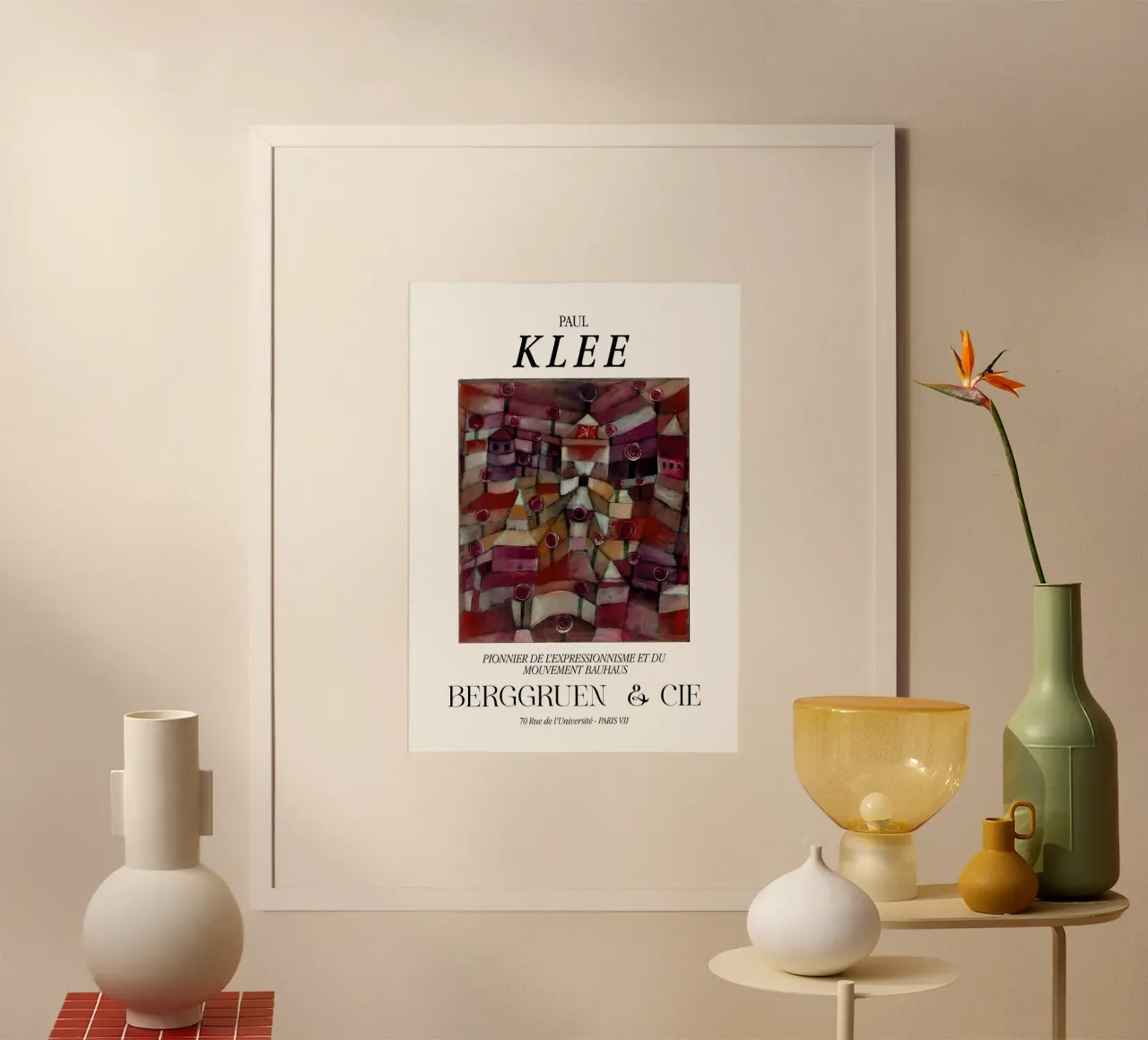 Paul Klee rozentuin expressionisme Bauhaus Berggruen poster van NorwesClub