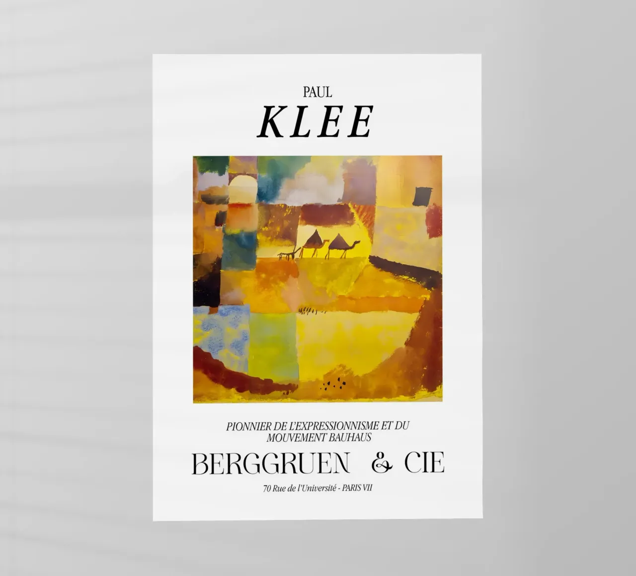 Paul Klee Cammelli Asino Espressionismo Bauhaus Berggruen pellicola backlit da NorwesClub